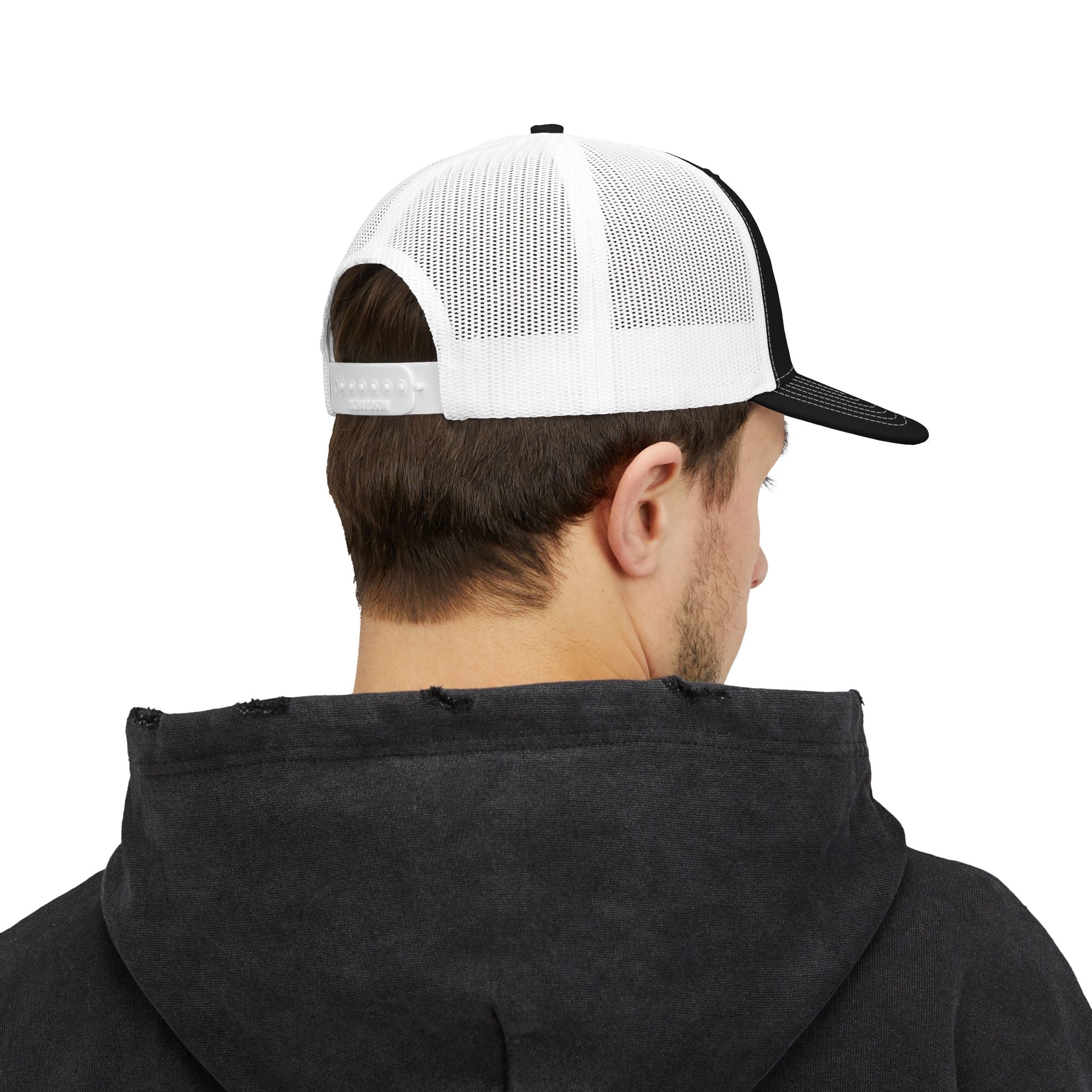 Angler's Row Fishing Trucker Cap - Vintage Boat Snapback Hat