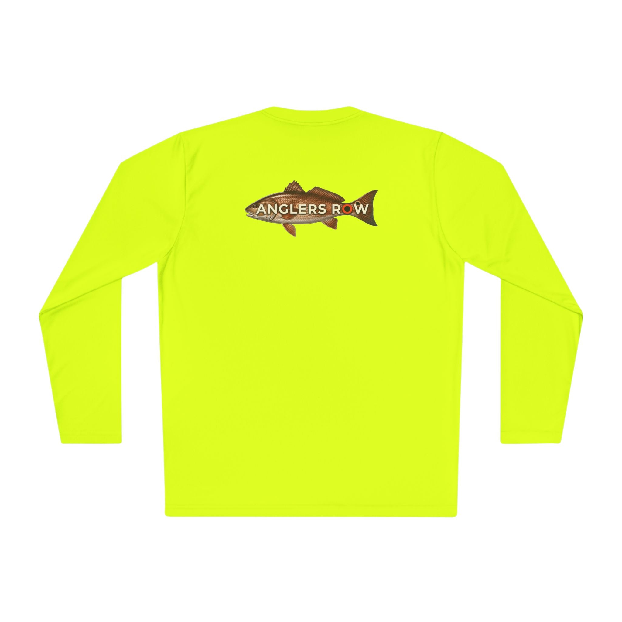 Anglers Row Fishing Long Sleeve Tee — Bass Graphic Back & Logo Chest