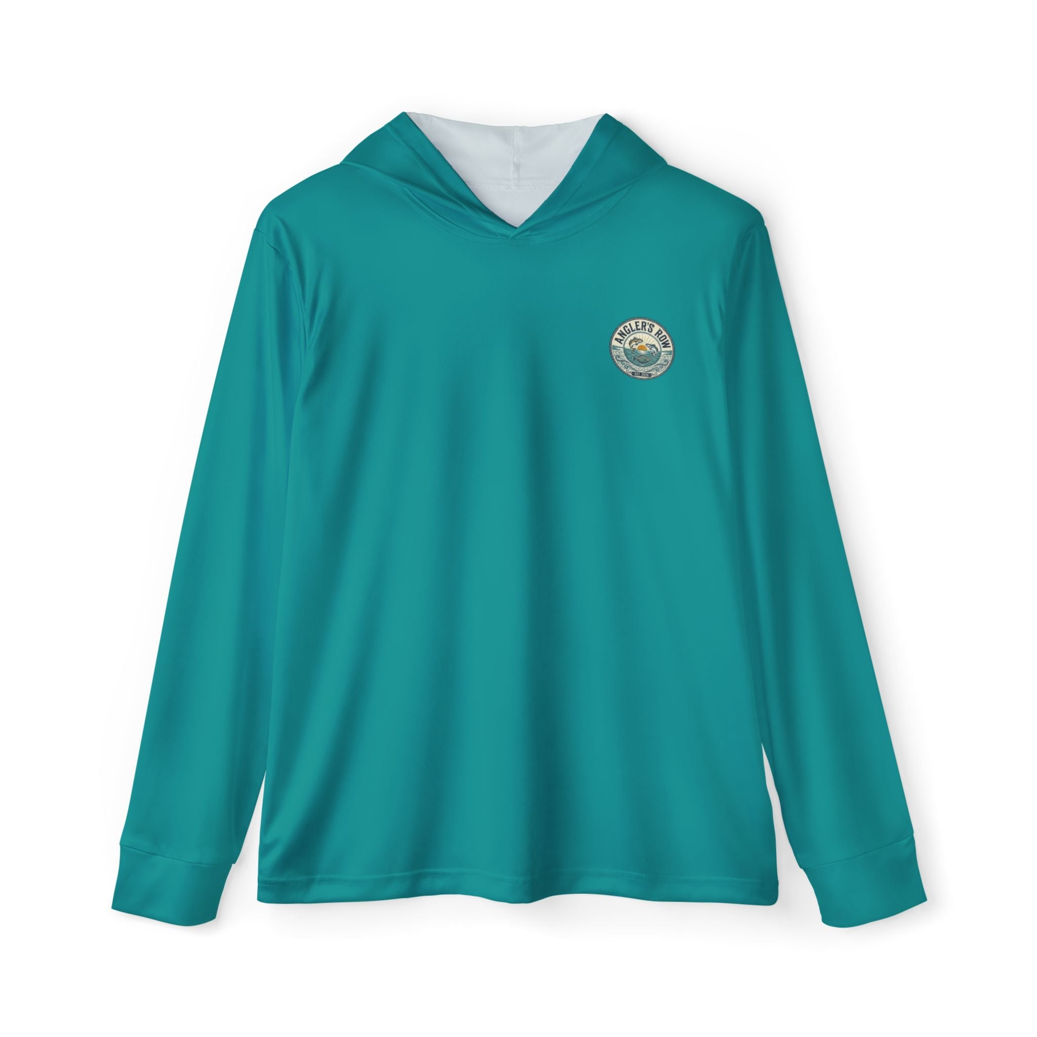 Anglers Row Fishing Hoodie — Men’s Lightweight Teal Warmup Pullover