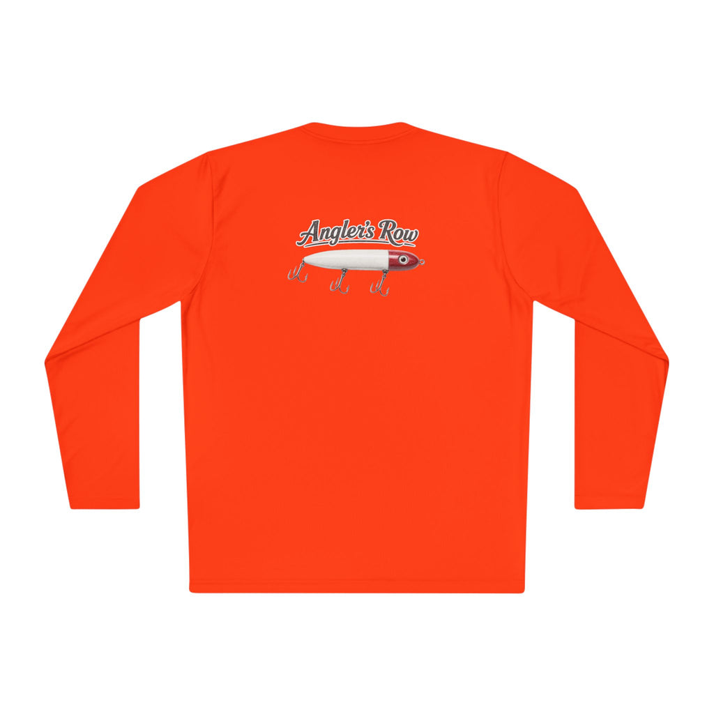 Fishing Lure Long Sleeve Tee — "Angler's Row" Logo Performance Shirt