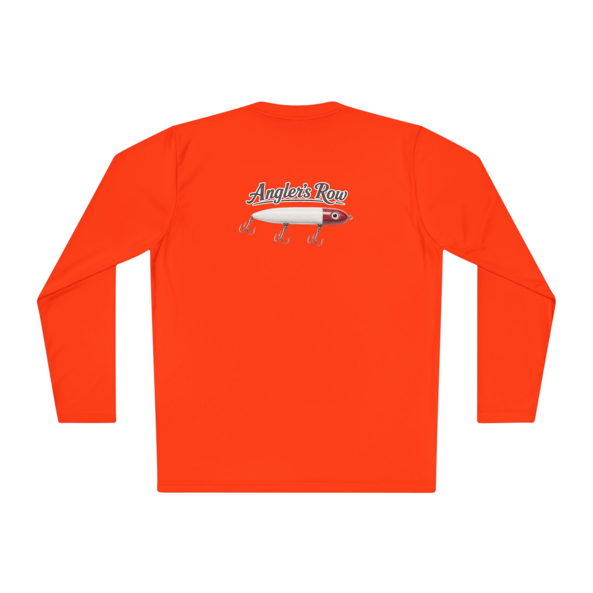 Fishing Lure Long Sleeve Tee — "Angler's Row" Logo Performance Shirt