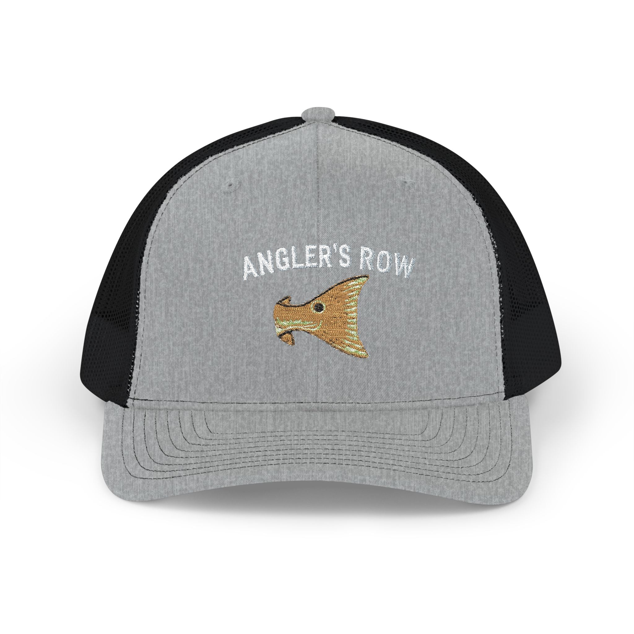 Angler's Row Fishing Trucker Cap - Vintage Boat Snapback Hat