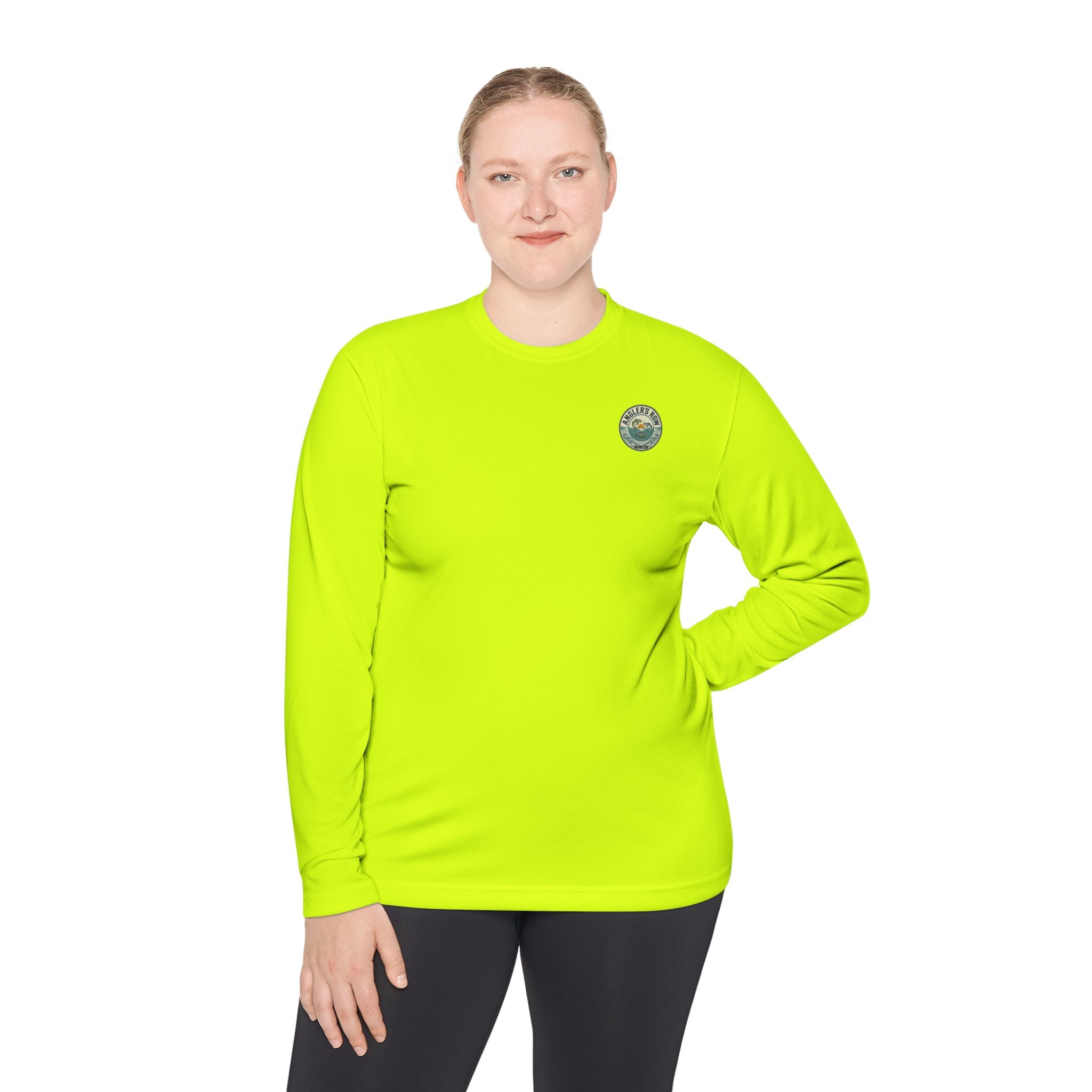 Fishing Lure Long Sleeve Tee — "Angler's Row" Logo Performance Shirt