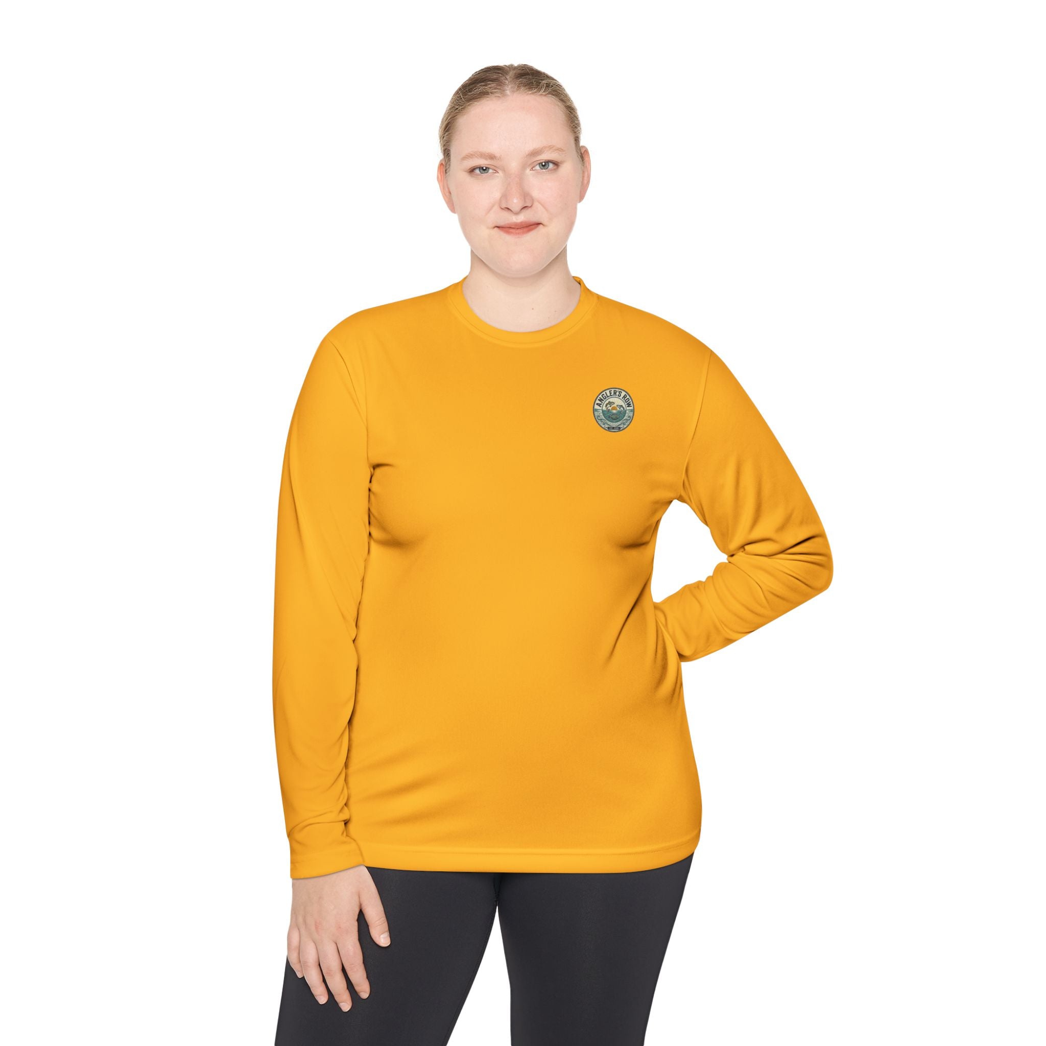 Fishing Lure Long Sleeve Tee — "Angler's Row" Logo Performance Shirt
