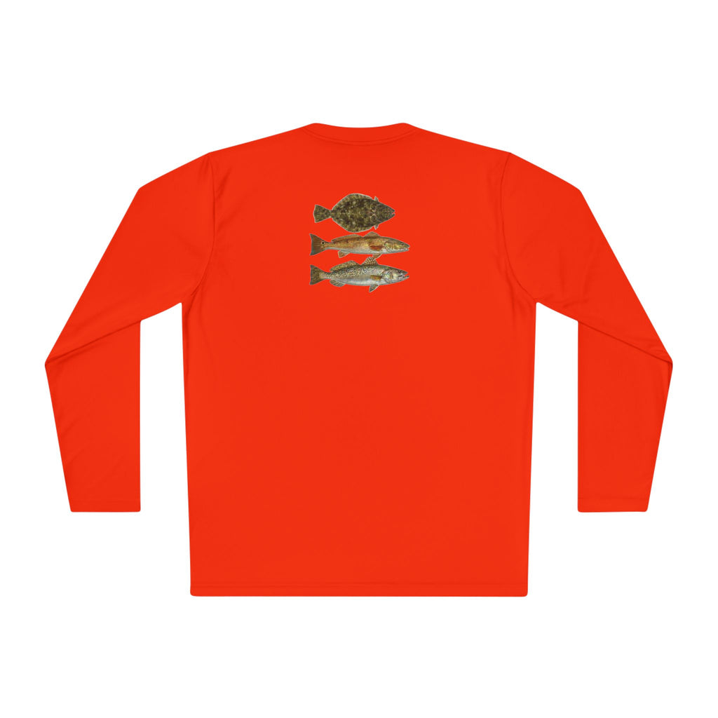 Texas Slam Fishing Tee — Lightweight Long Sleeve Shirt with Vintage Fish Illustrations