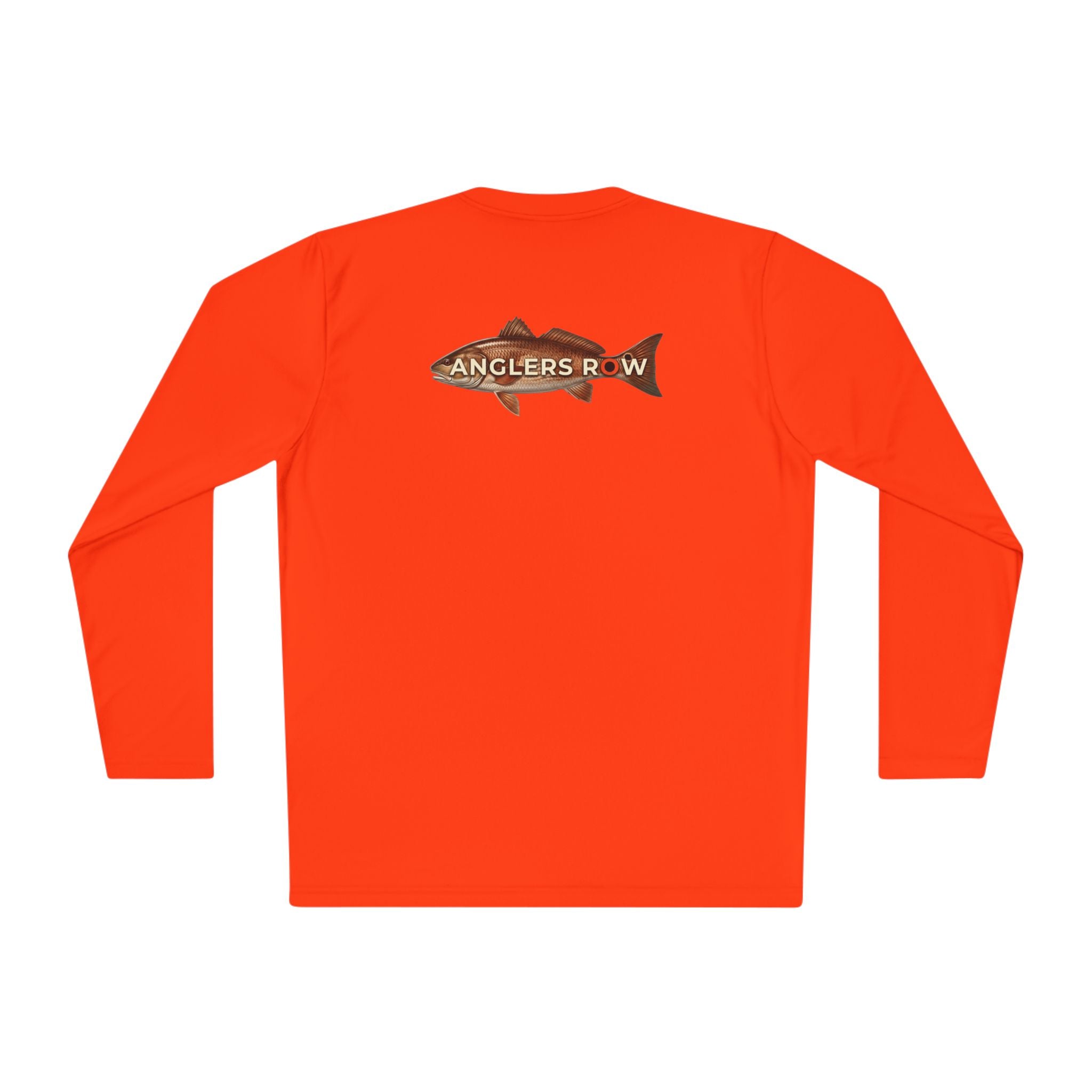 Anglers Row Fishing Long Sleeve Tee — Bass Graphic Back & Logo Chest