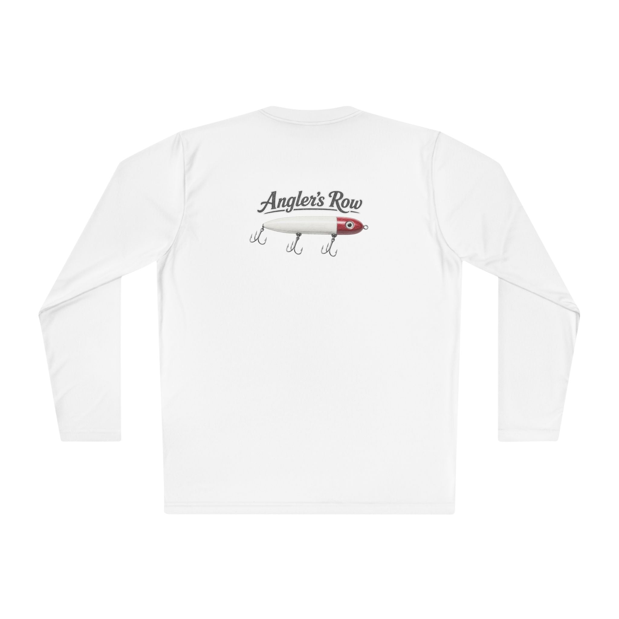 Fishing Lure Long Sleeve Tee — "Angler's Row" Logo Performance Shirt