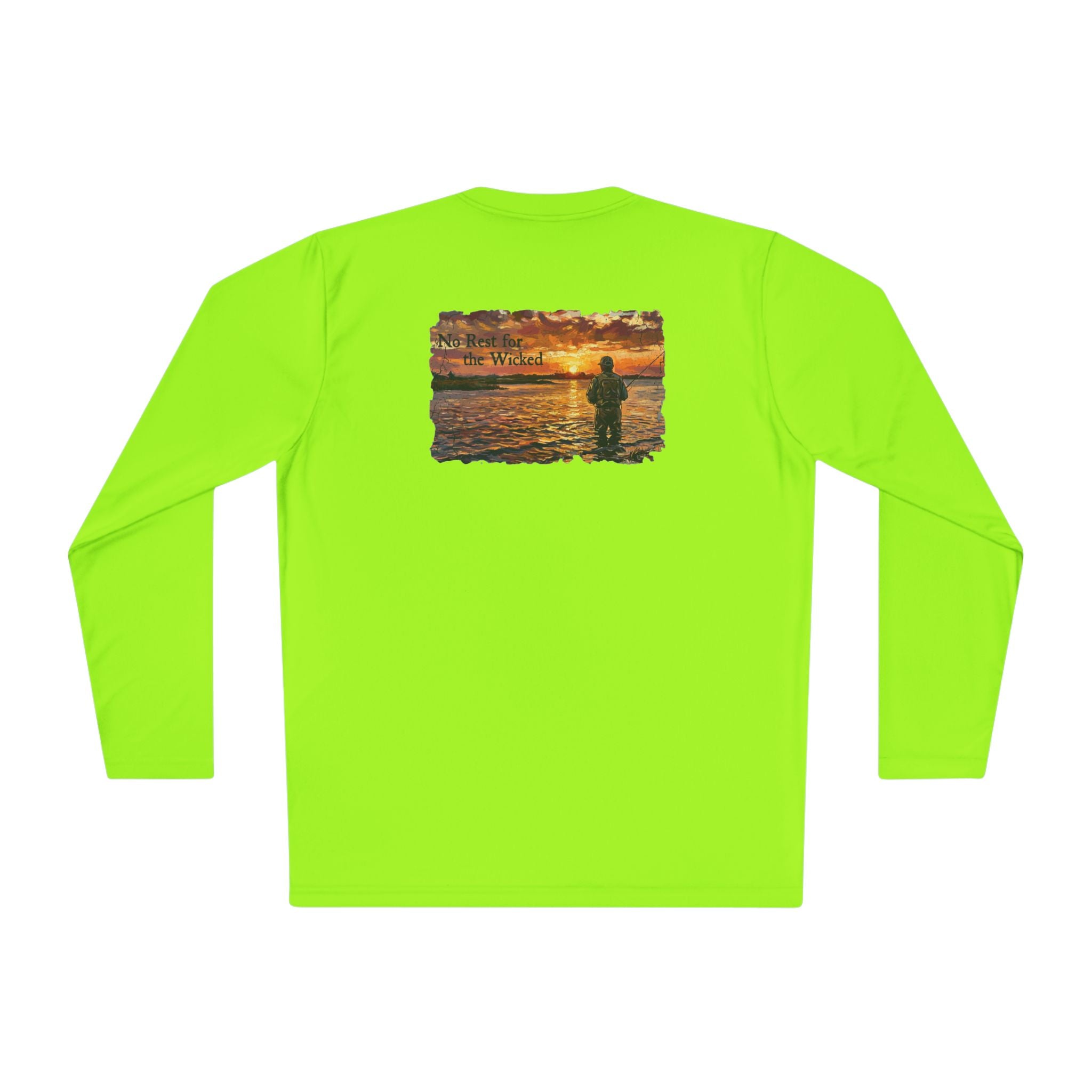 Long Sleeve Tee — "No Rest for the Wicked'" Fishing Graphic