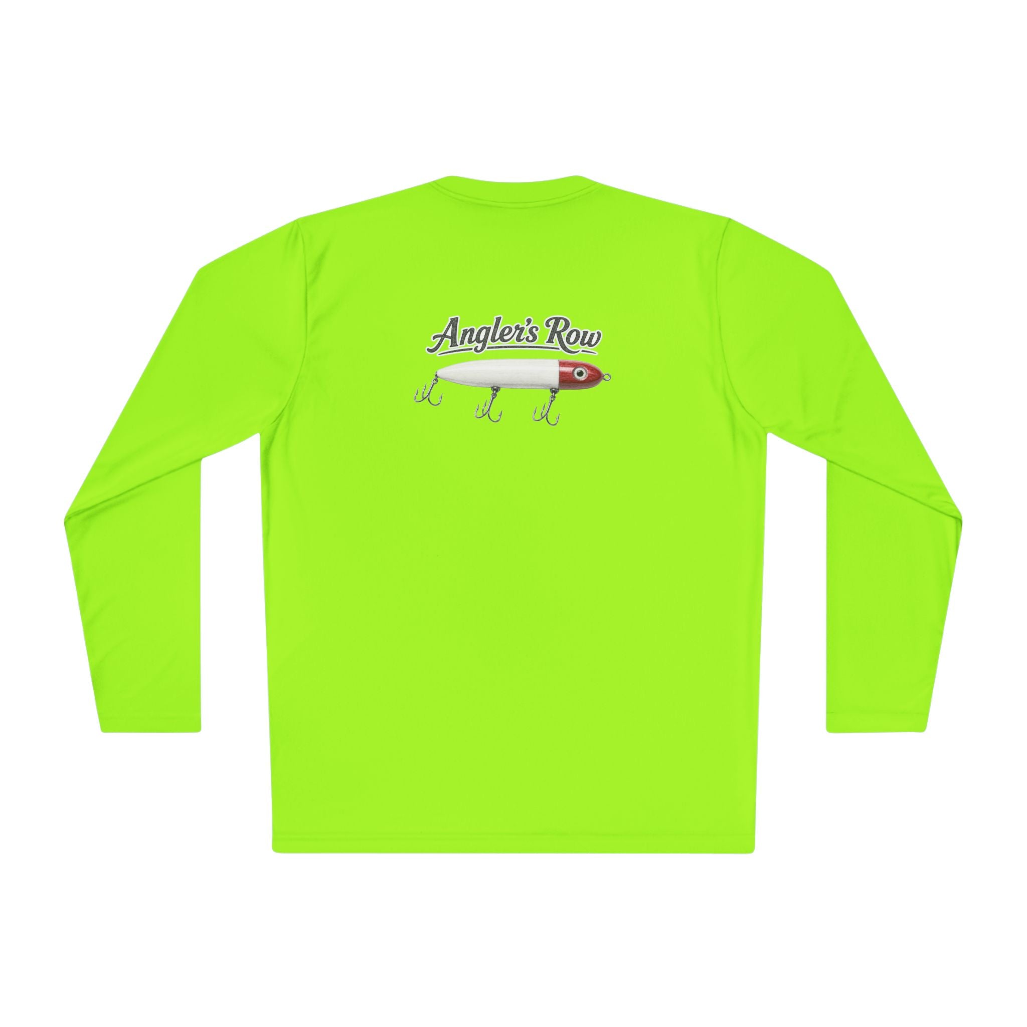 Fishing Lure Long Sleeve Tee — "Angler's Row" Logo Performance Shirt