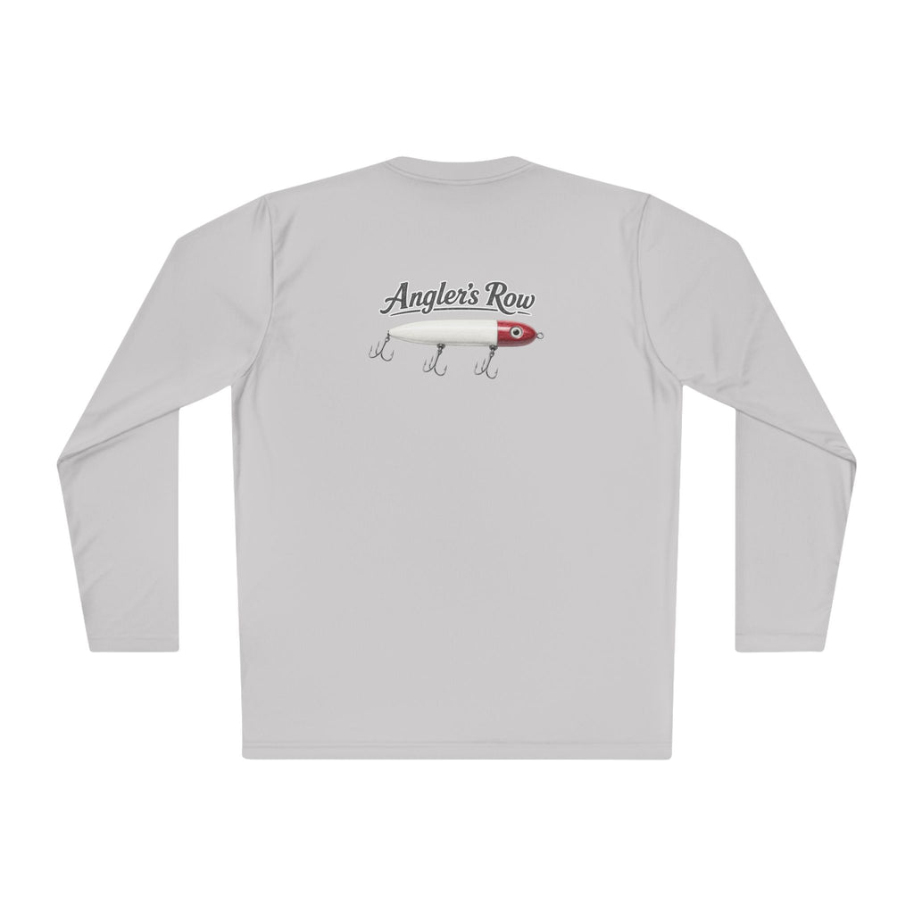Fishing Lure Long Sleeve Tee — "Angler's Row" Logo Performance Shirt