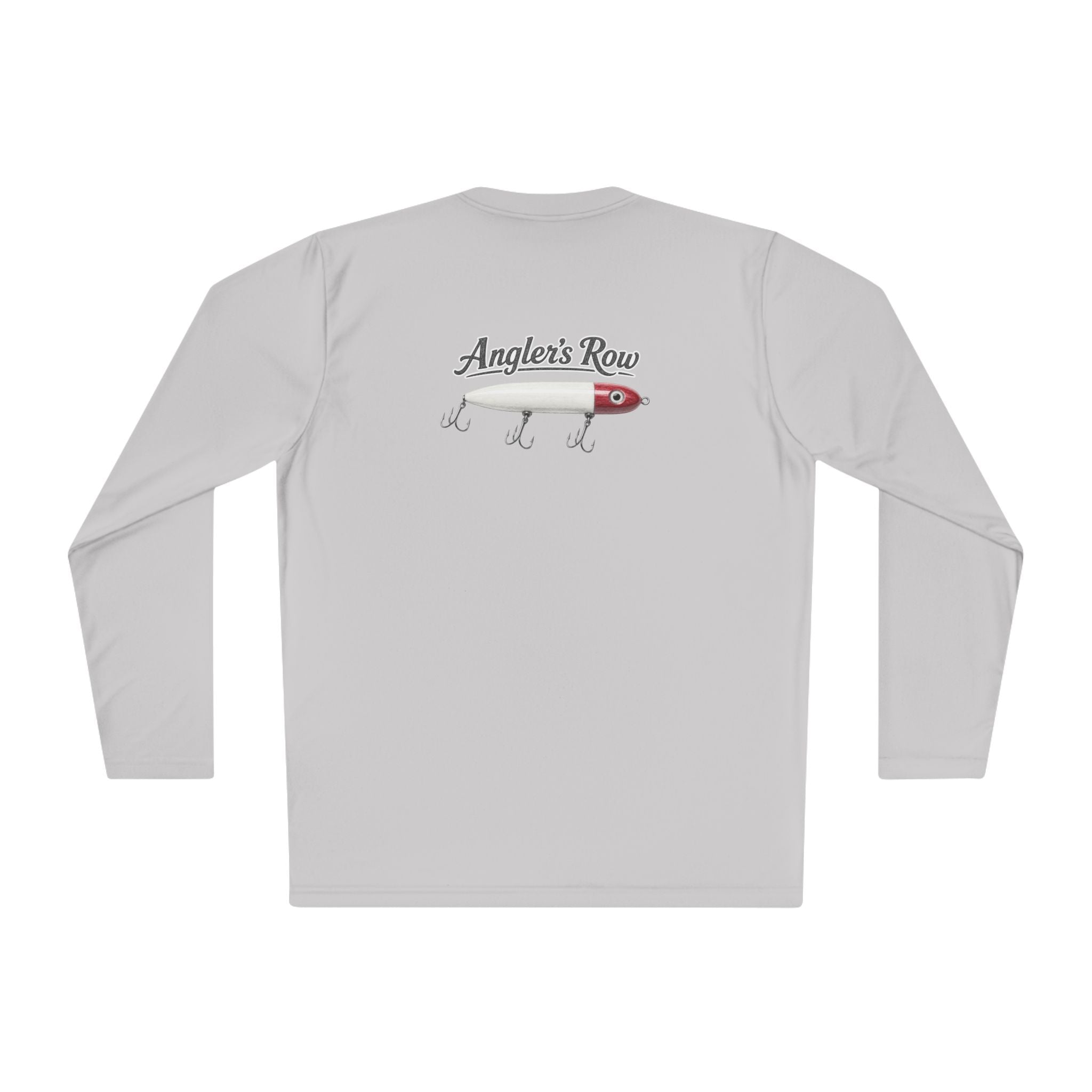 Fishing Lure Long Sleeve Tee — "Angler's Row" Logo Performance Shirt