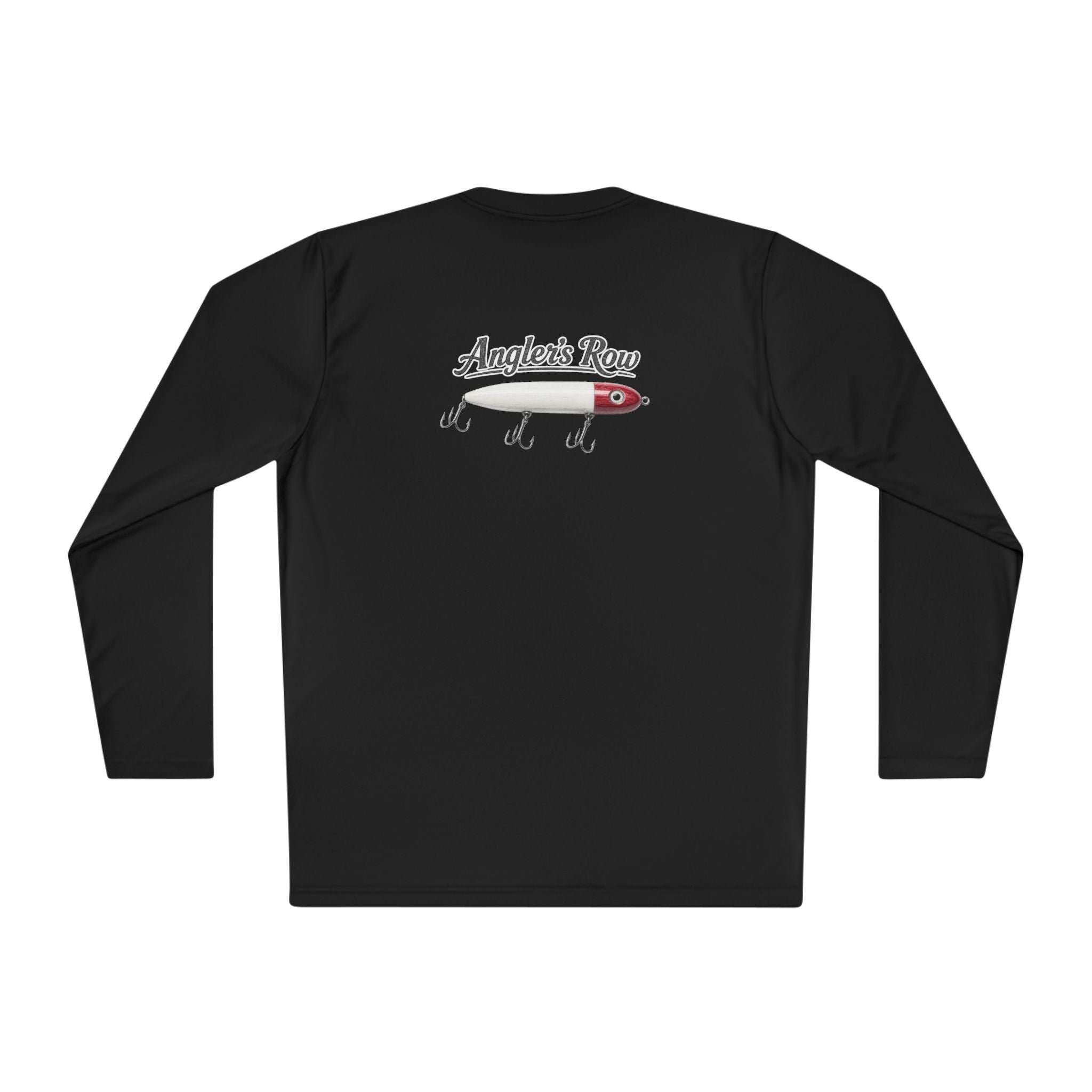 Fishing Lure Long Sleeve Tee — "Angler's Row" Logo Performance Shirt
