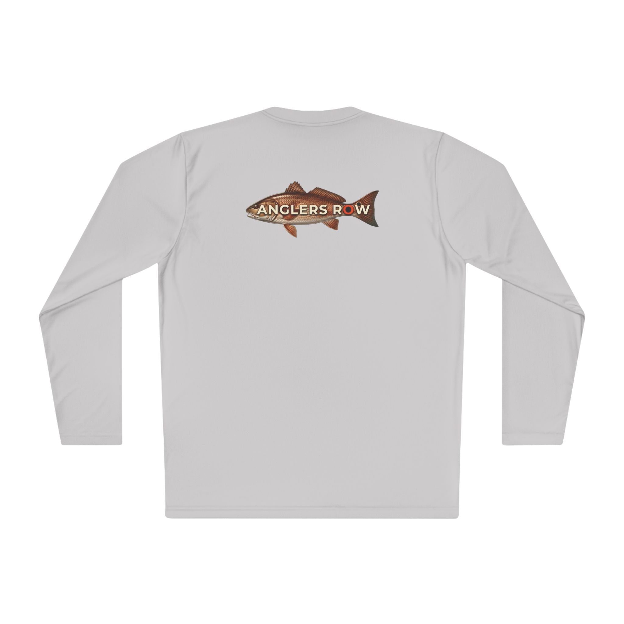 Anglers Row Fishing Long Sleeve Tee — Bass Graphic Back & Logo Chest