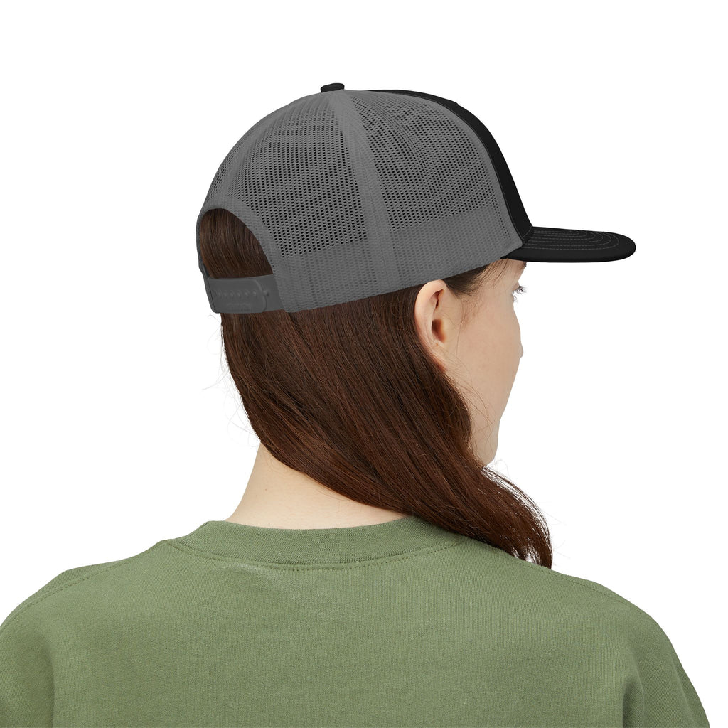 Anglers Row Fish Logo Snapback Cap | Trucker Hat, Fishing Emblem