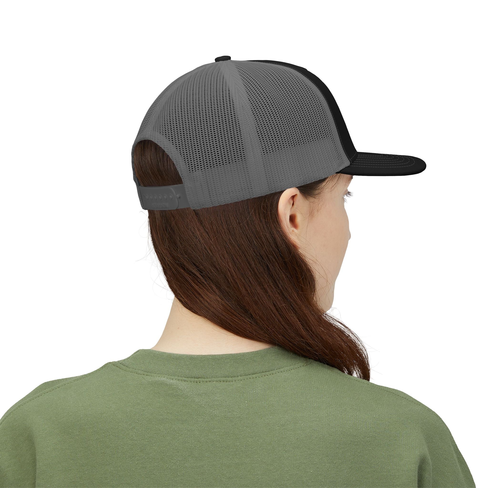 Anglers Row Fish Logo Snapback Cap | Trucker Hat, Fishing Emblem