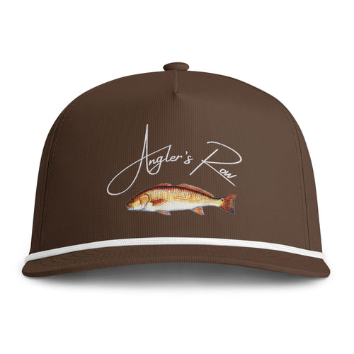 Angler's Row Fish Embroidered Rope Cap