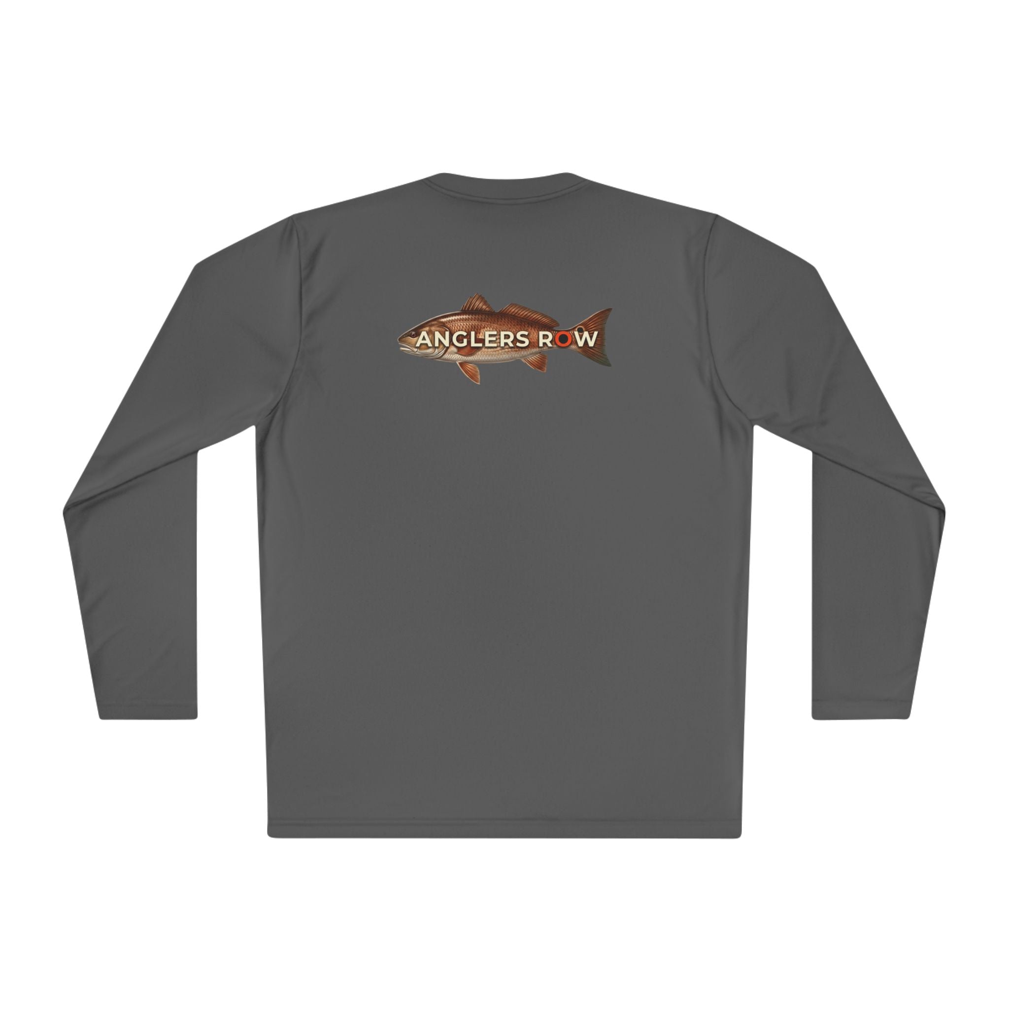 Anglers Row Fishing Long Sleeve Tee — Bass Graphic Back & Logo Chest