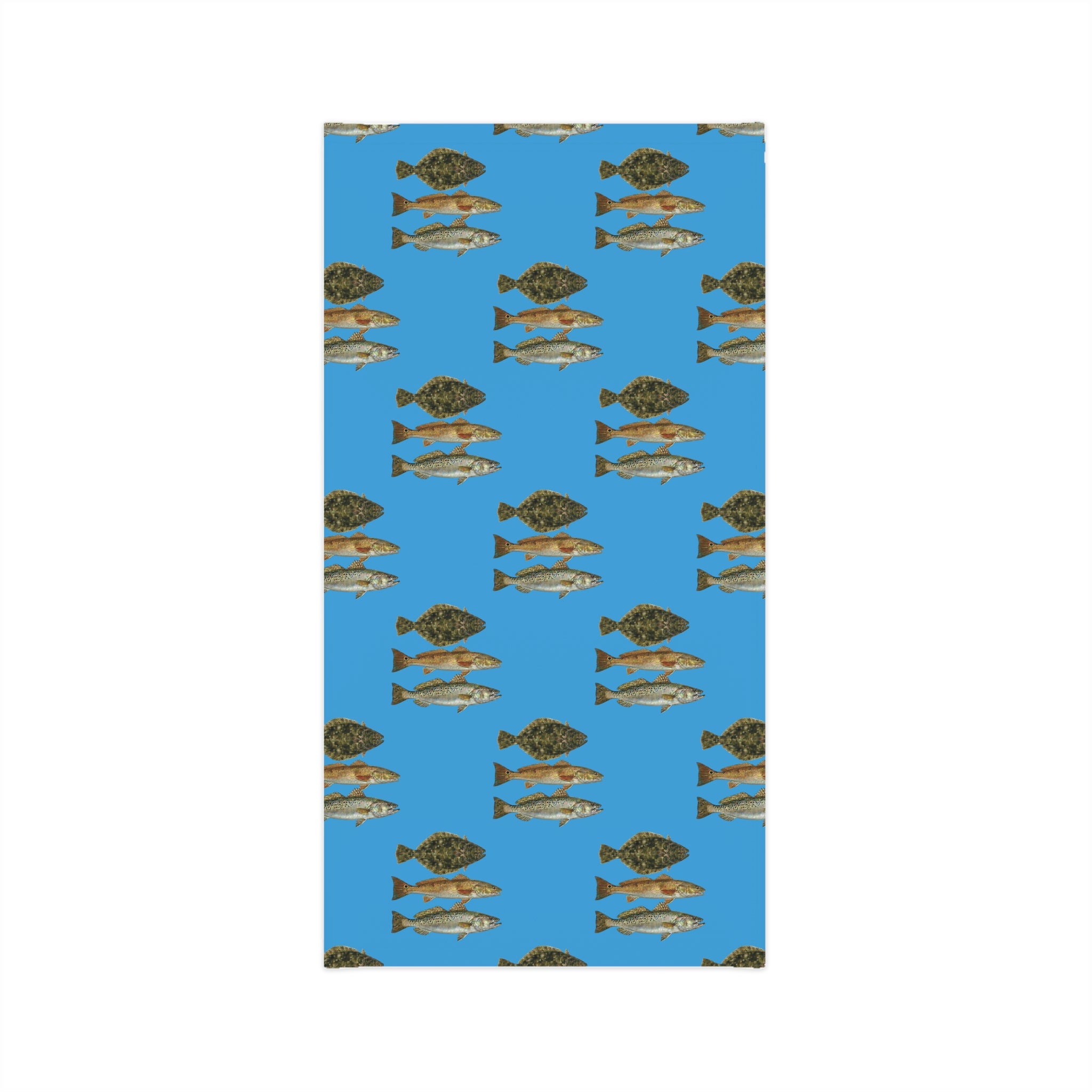 Texas Slam Neck Gaiter — Blue Fish Face Shield for Anglers
