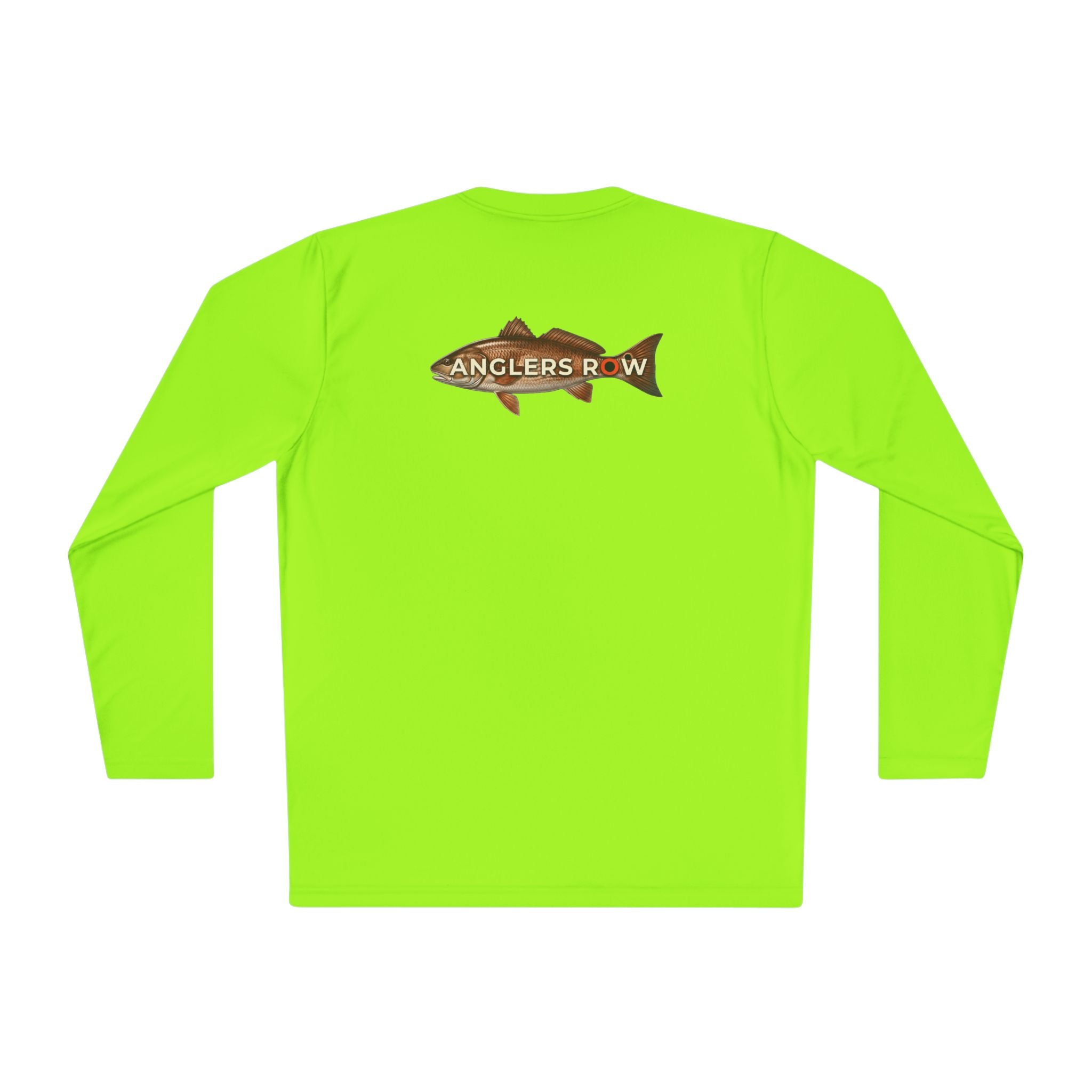 Anglers Row Fishing Long Sleeve Tee — Bass Graphic Back & Logo Chest