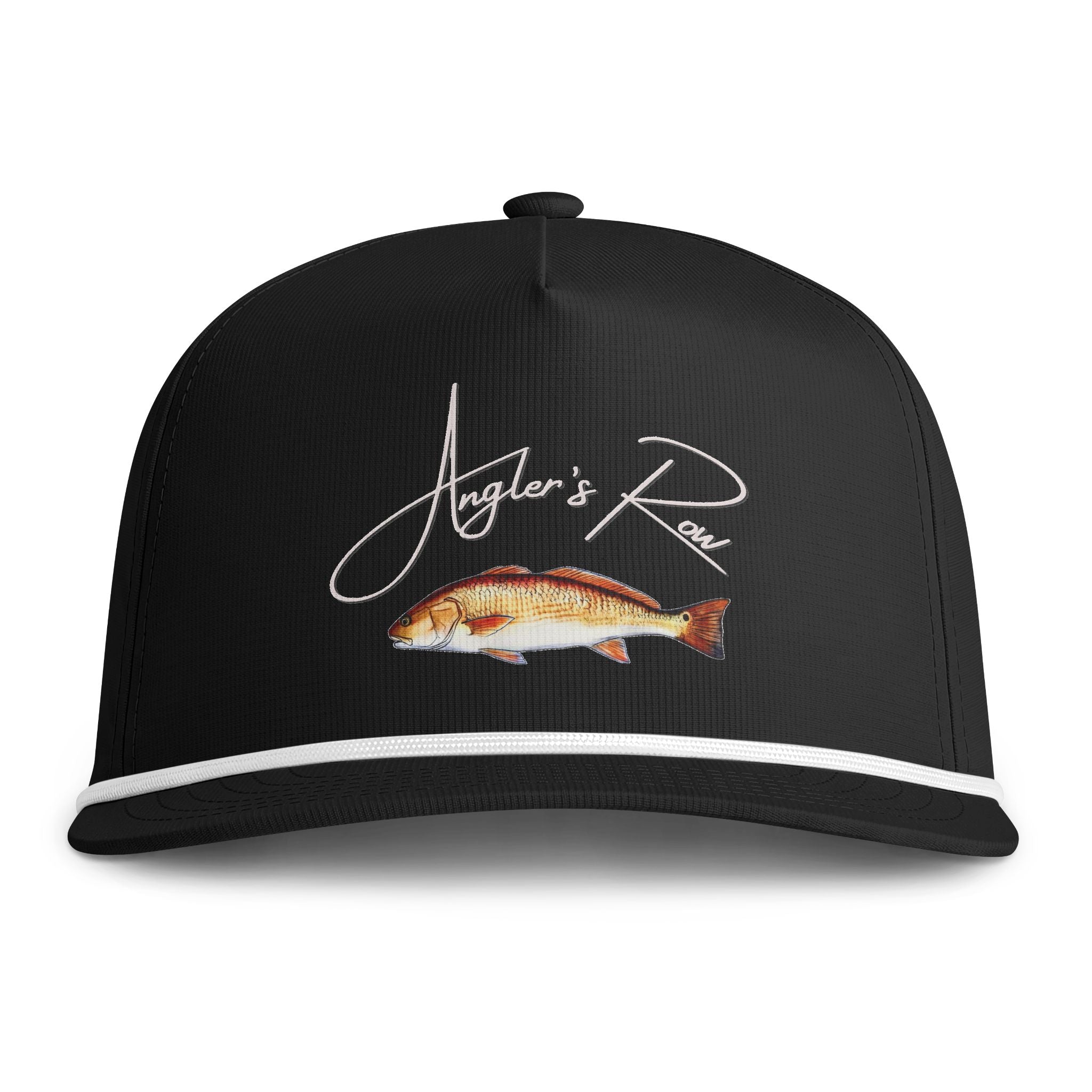 Angler's Row Fish Embroidered Rope Cap