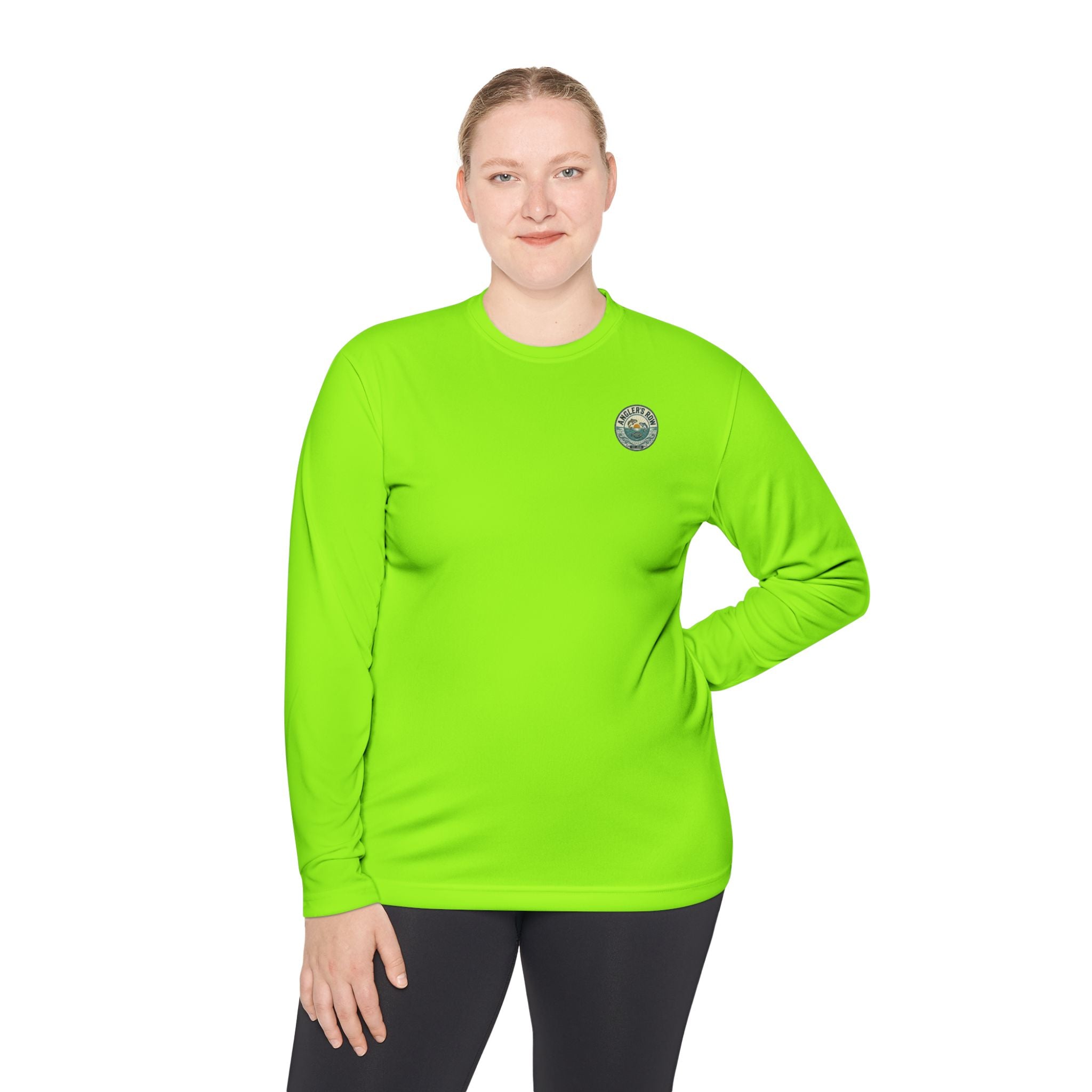 Anglers Row Fishing Long Sleeve Tee — Bass Graphic Back & Logo Chest