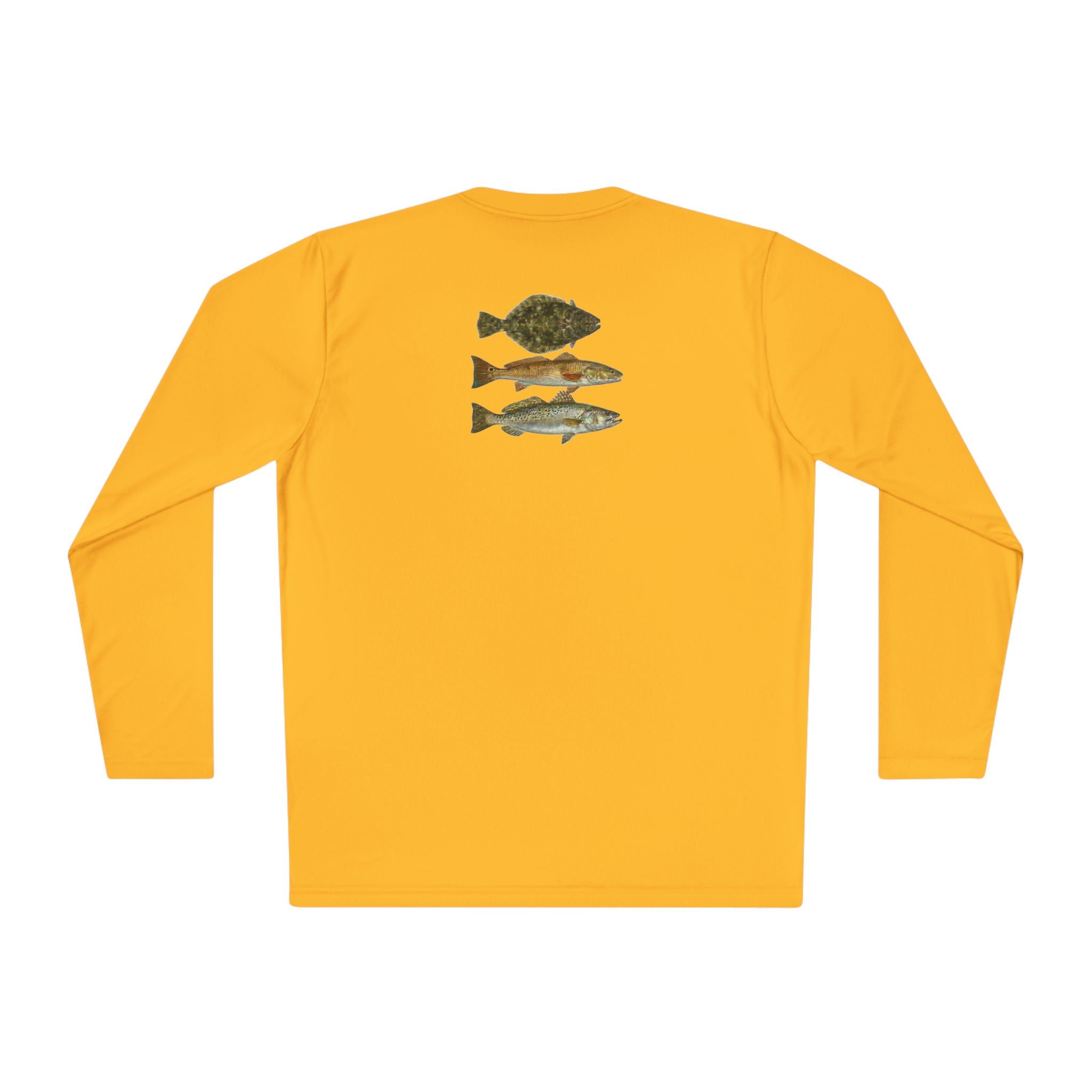 Texas Slam Fishing Tee — Lightweight Long Sleeve Shirt with Vintage Fish Illustrations