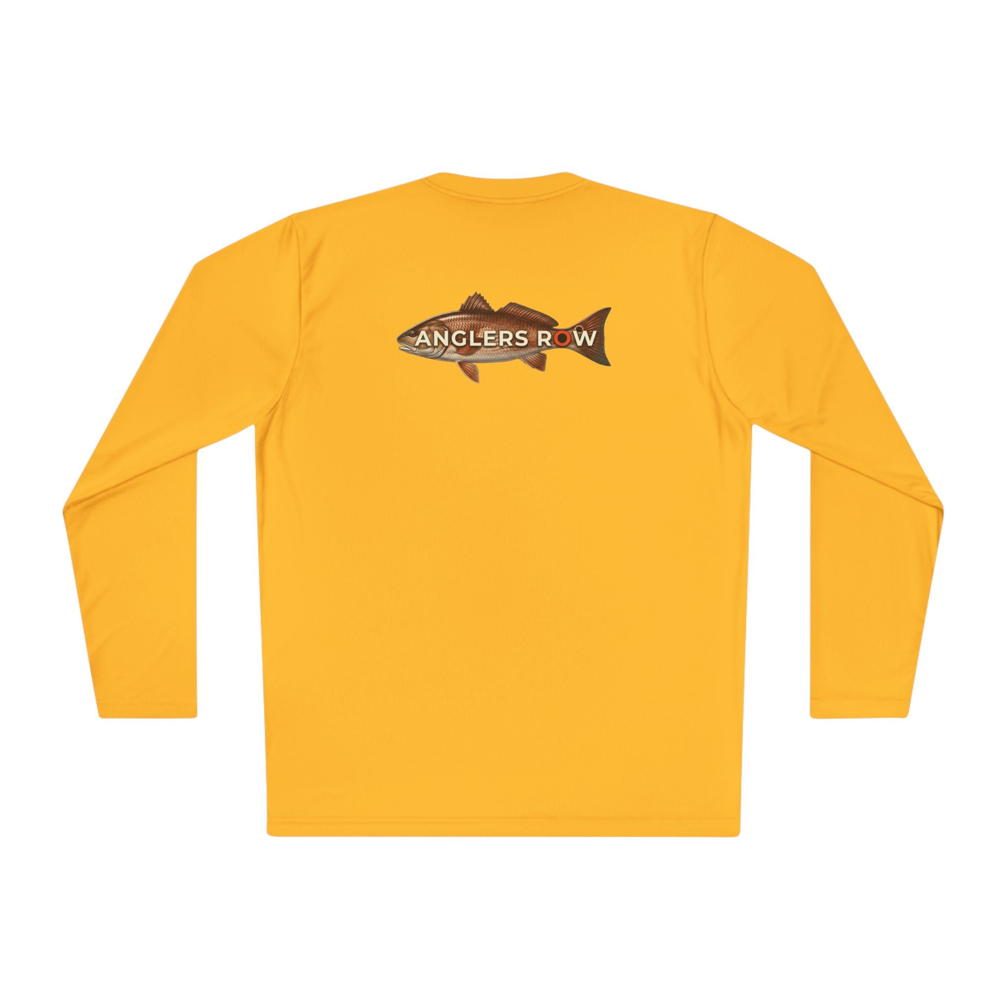 Anglers Row Fishing Long Sleeve Tee — Bass Graphic Back & Logo Chest