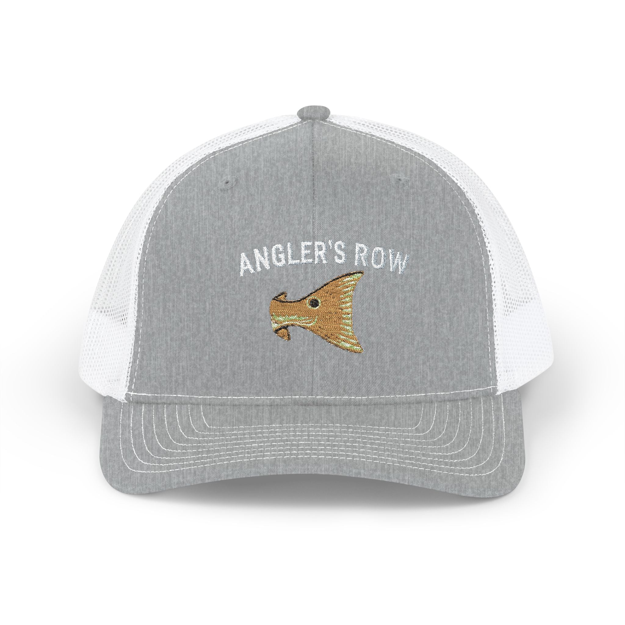 Angler's Row Fishing Trucker Cap - Vintage Boat Snapback Hat