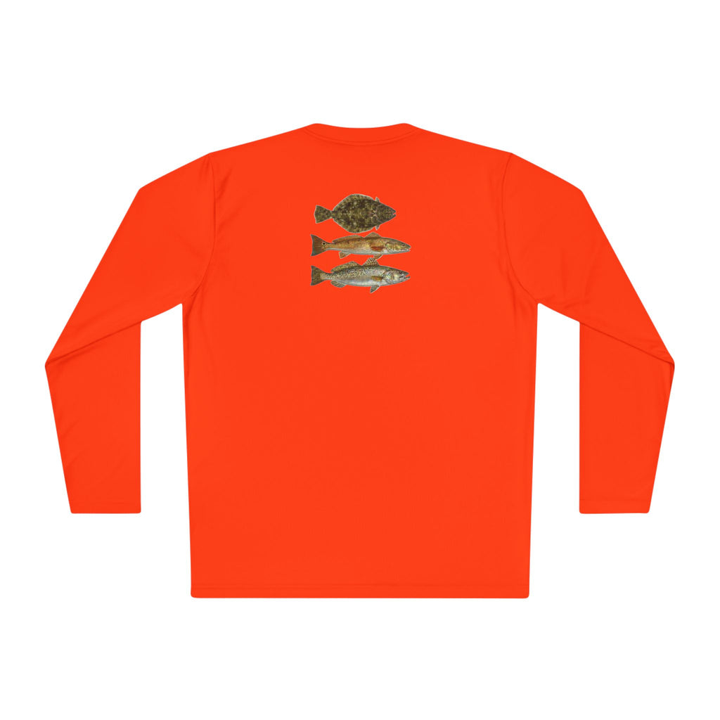 Texas Slam Fishing Tee — Lightweight Long Sleeve Shirt with Vintage Fish Illustrations