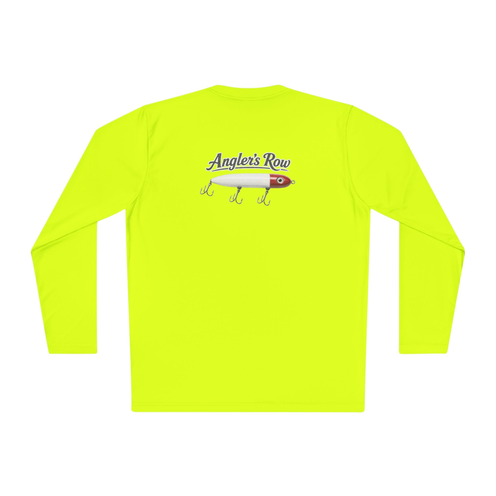 Fishing Lure Long Sleeve Tee — "Angler's Row" Logo Performance Shirt