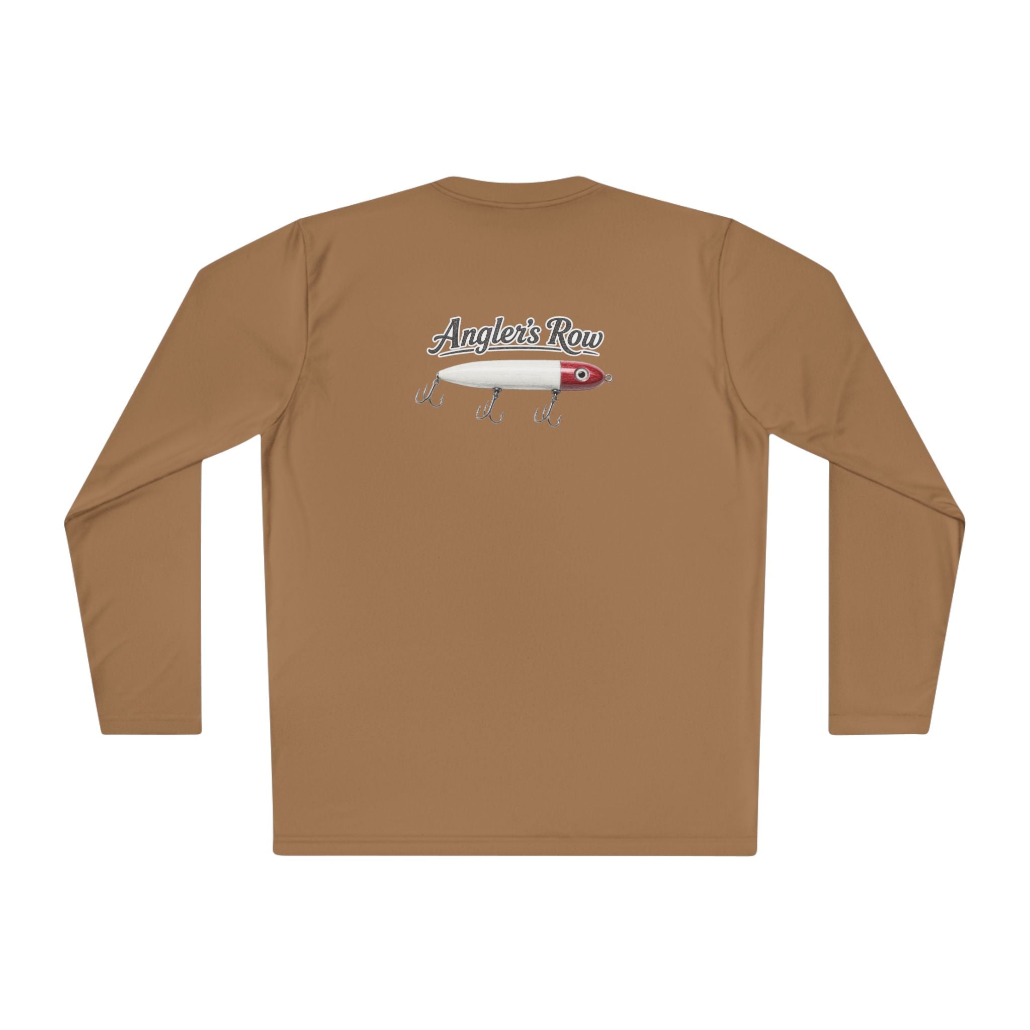 Fishing Lure Long Sleeve Tee — "Angler's Row" Logo Performance Shirt