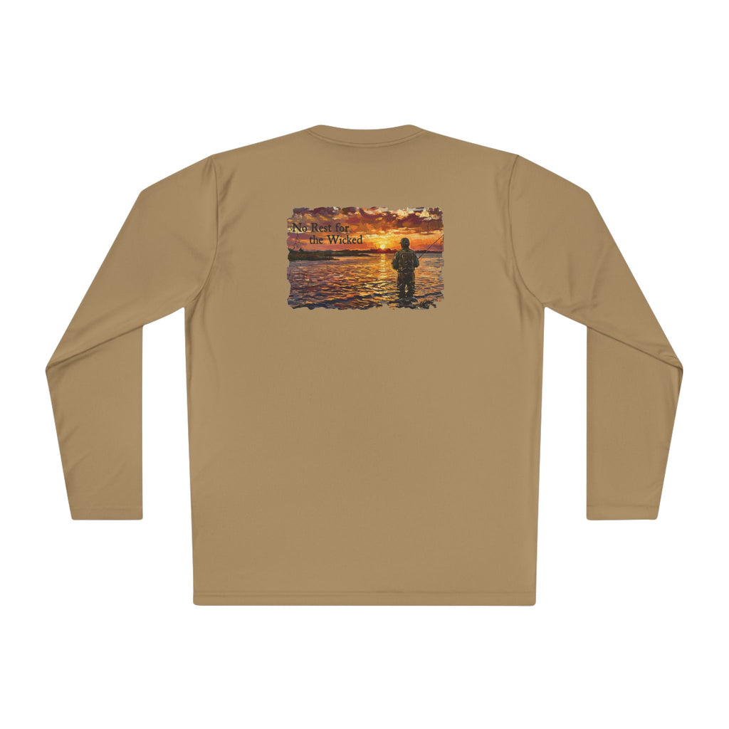 Long Sleeve Tee — "No Rest for the Wicked'" Fishing Graphic