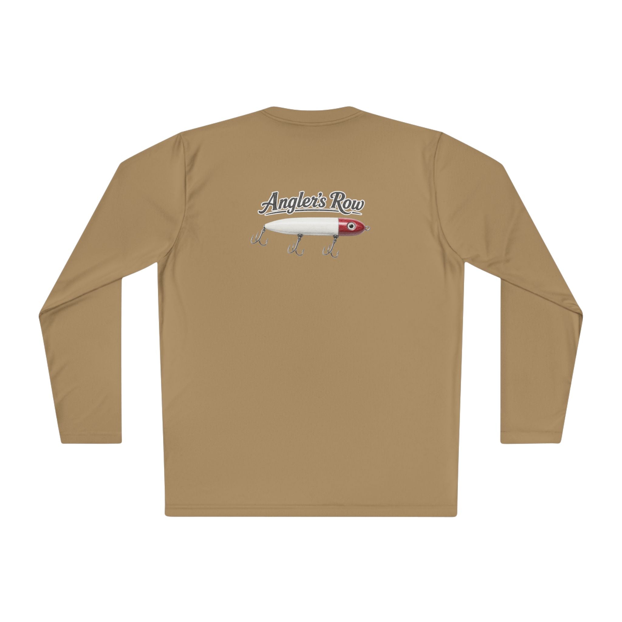 Fishing Lure Long Sleeve Tee — "Angler's Row" Logo Performance Shirt