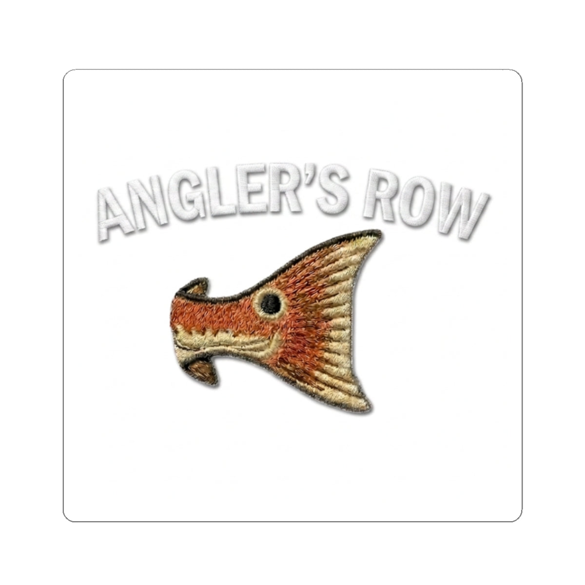 Angler's Row Fishing Decal