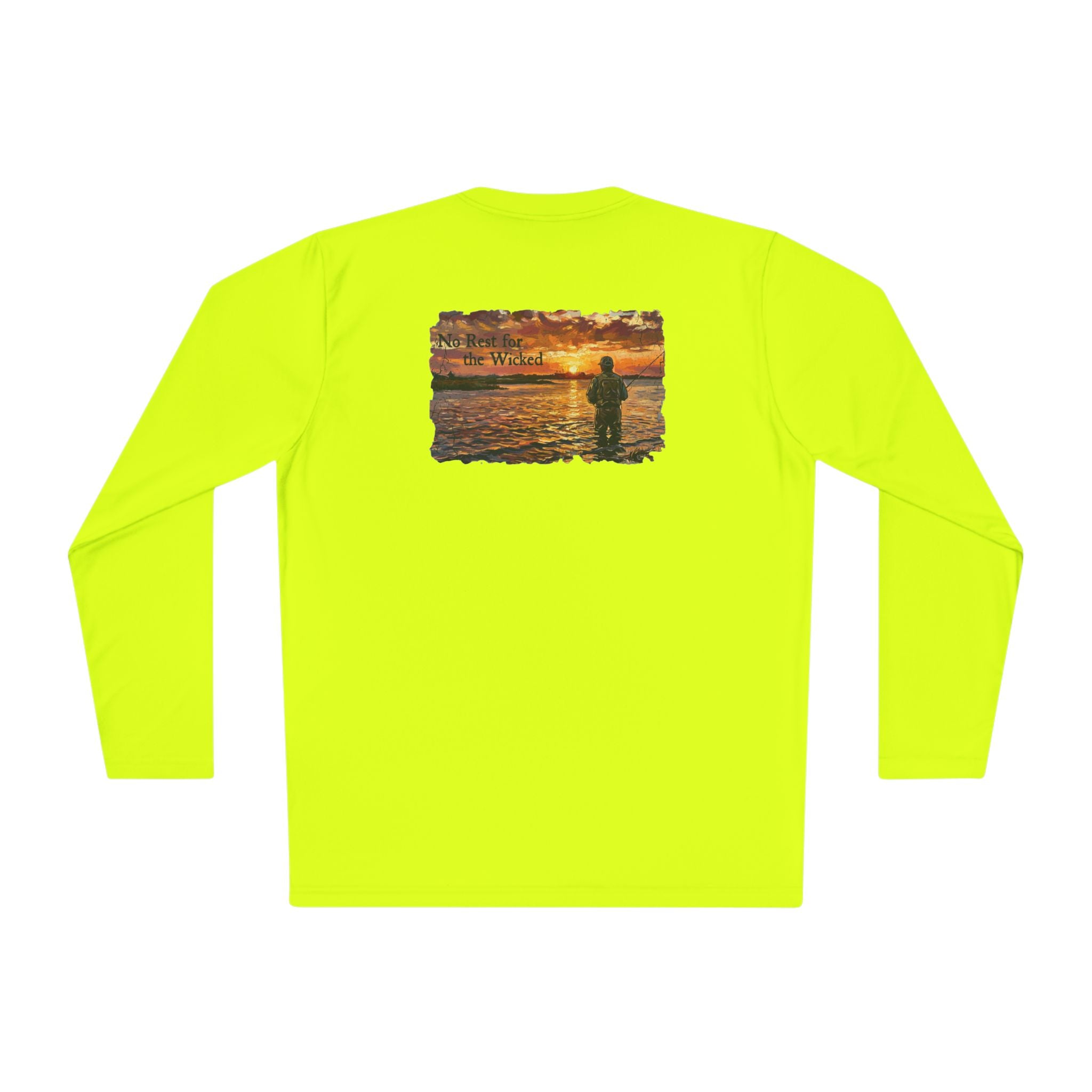 Long Sleeve Tee — "No Rest for the Wicked'" Fishing Graphic