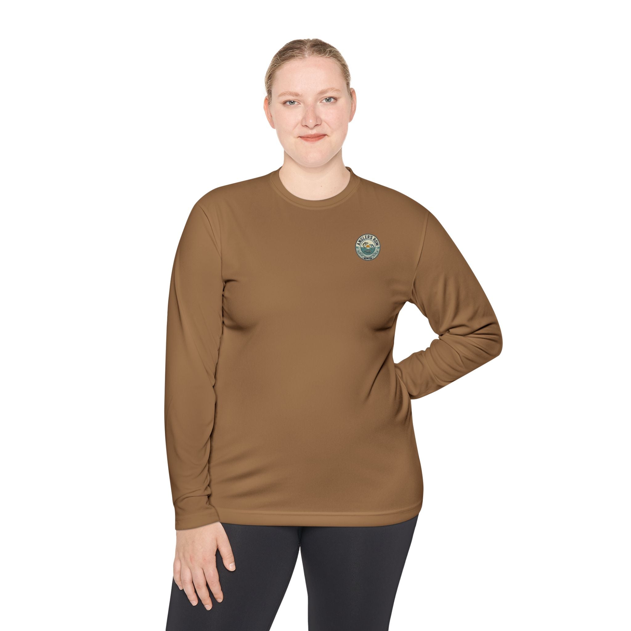 Anglers Row Fishing Long Sleeve Tee — Bass Graphic Back & Logo Chest