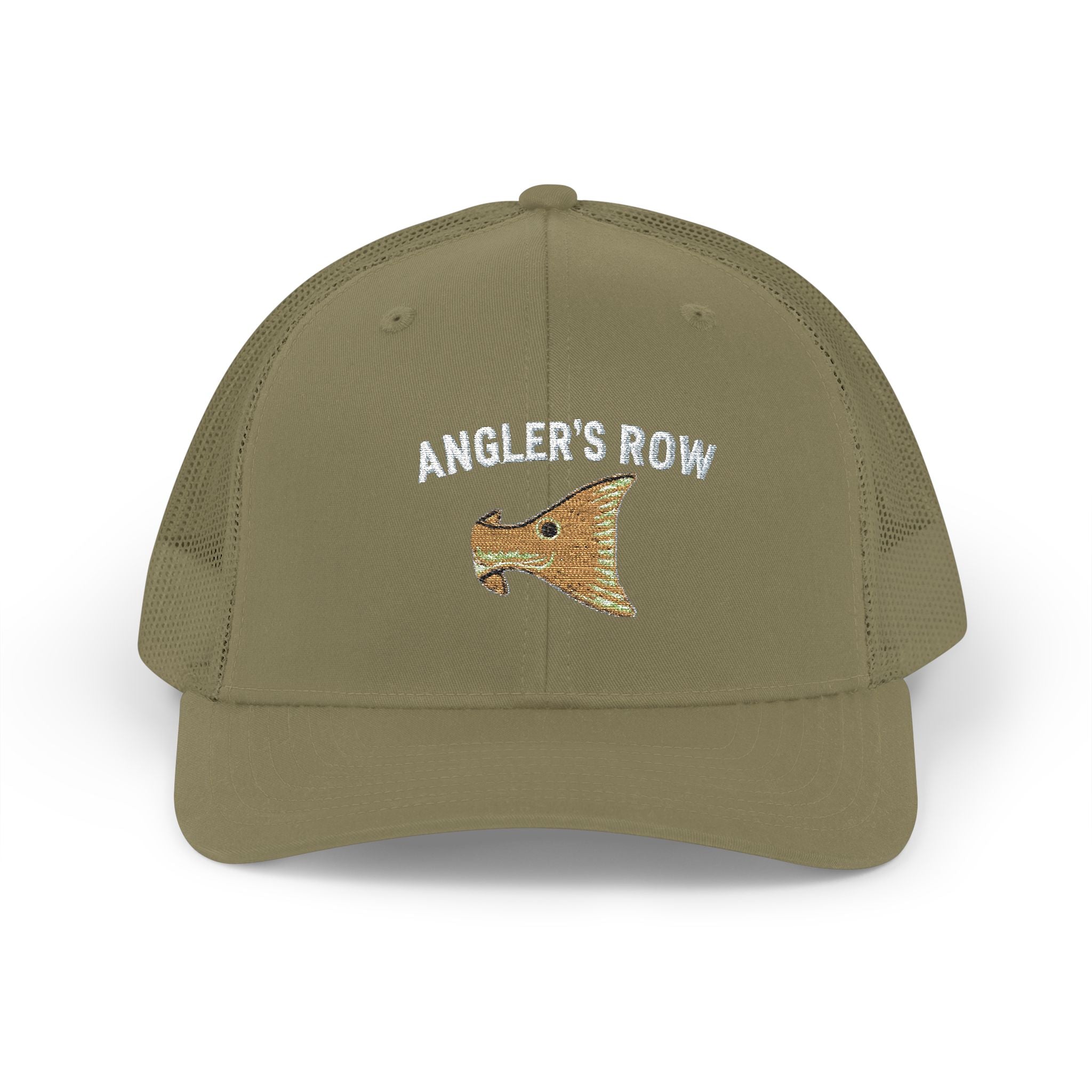 Angler's Row Fishing Trucker Cap - Vintage Boat Snapback Hat