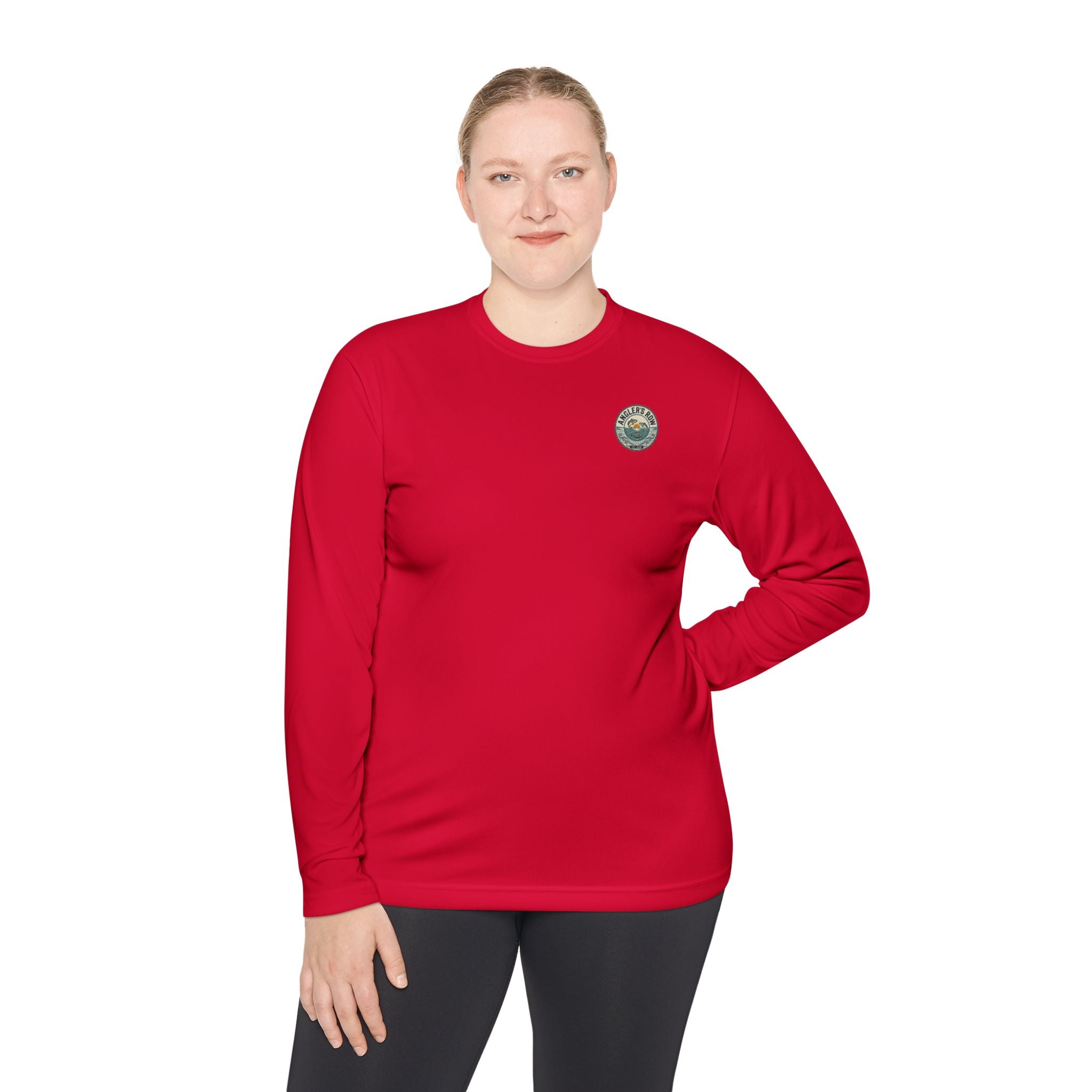 Anglers Row Fishing Long Sleeve Tee — Bass Graphic Back & Logo Chest