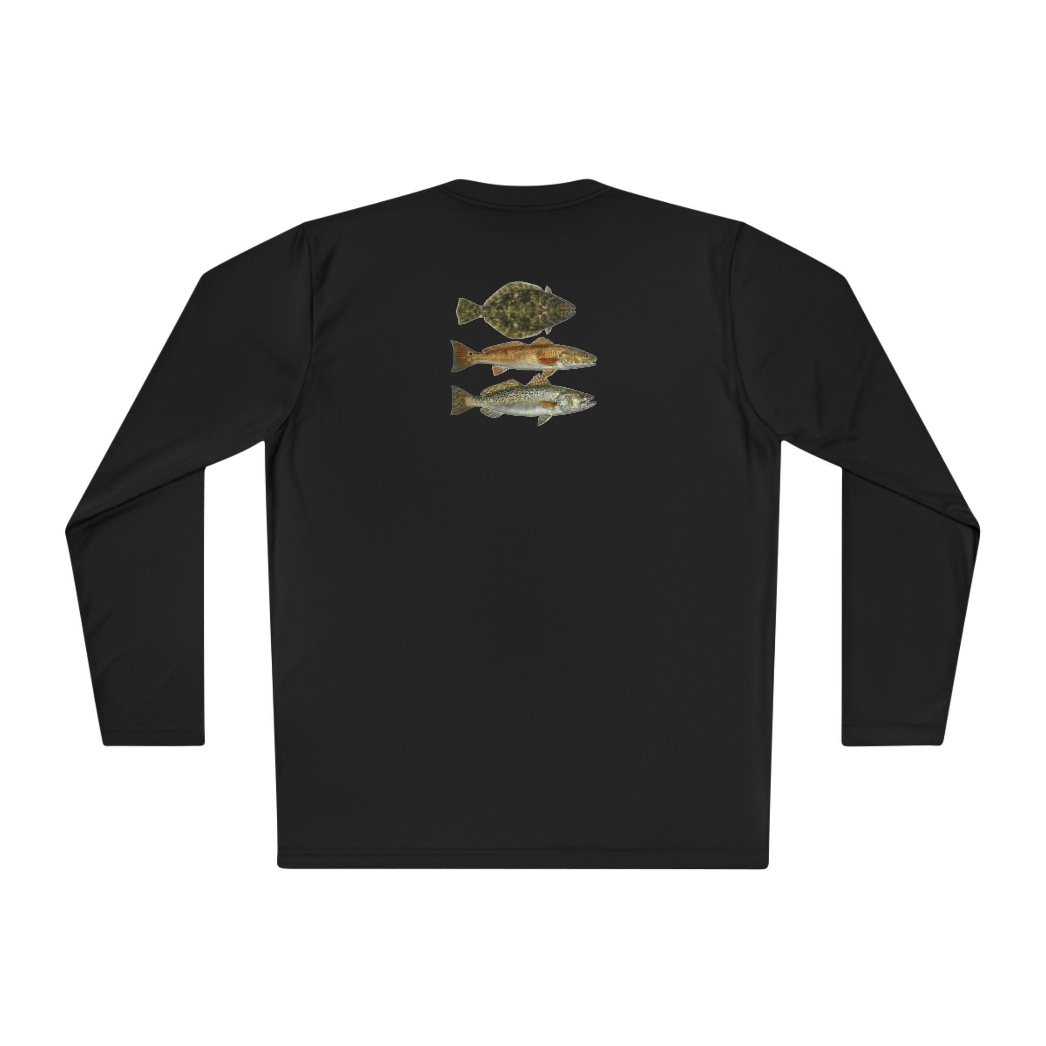 Texas Slam Fishing Tee — Lightweight Long Sleeve Shirt with Vintage Fish Illustrations