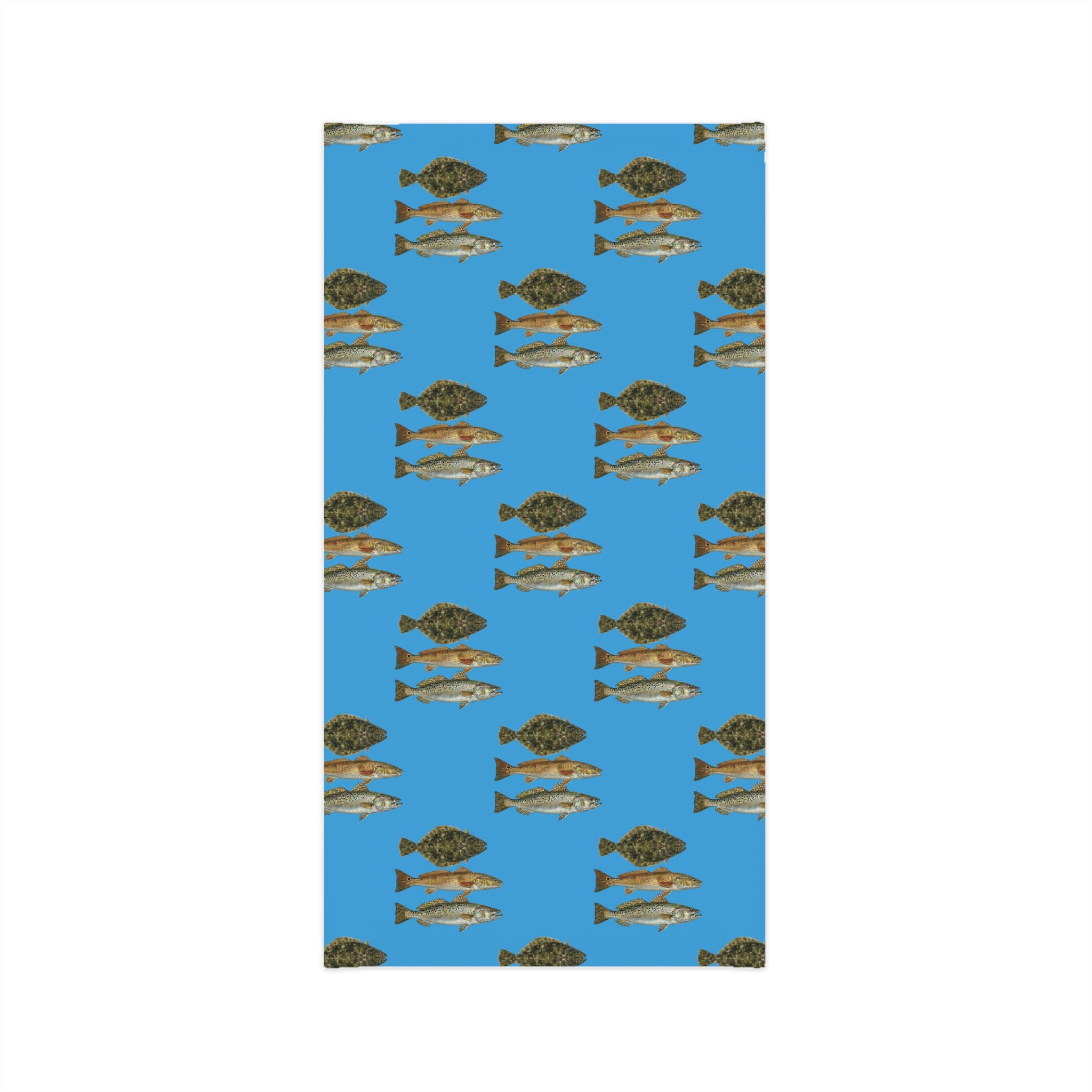 Texas Slam Neck Gaiter — Blue Fish Face Shield for Anglers