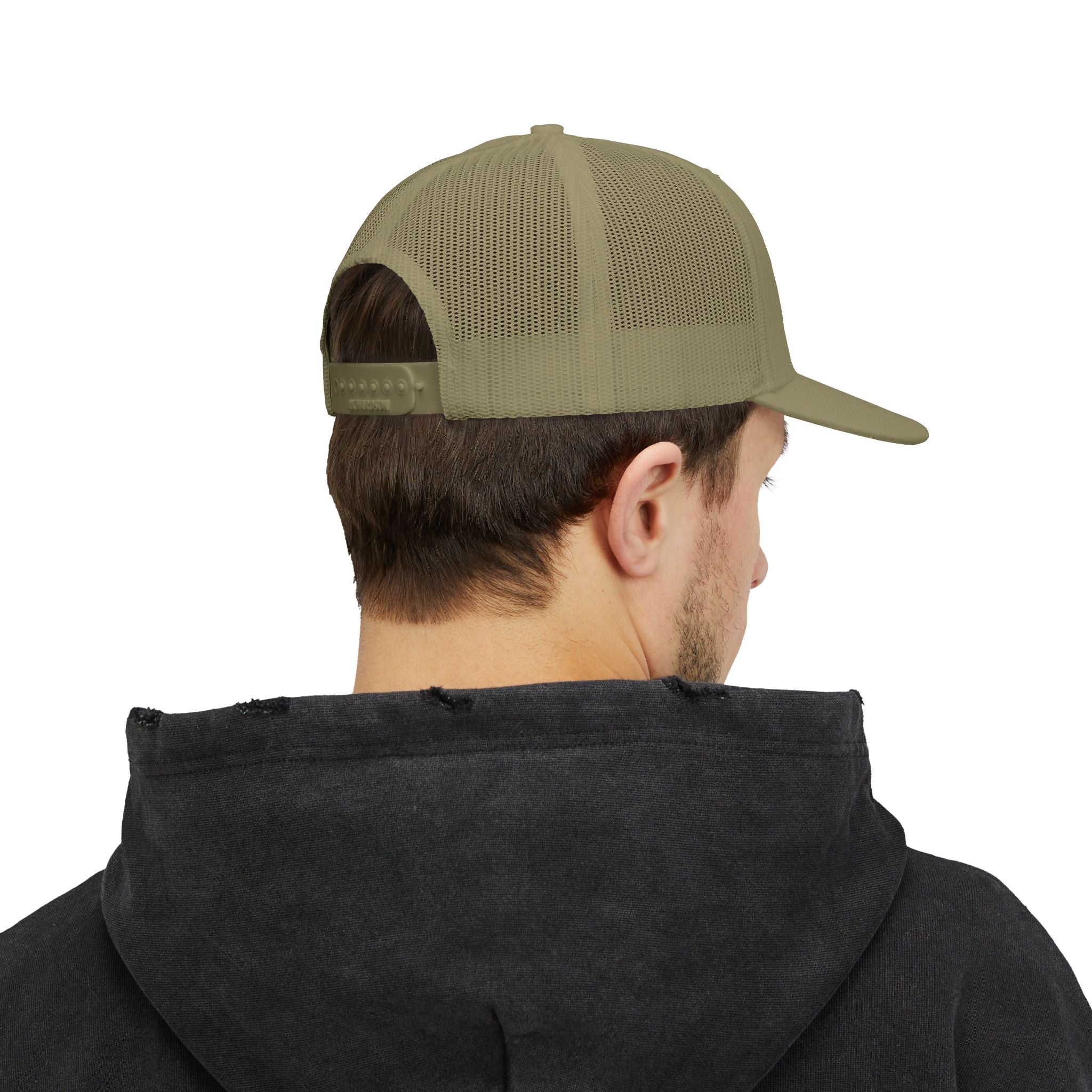 Angler's Row Fishing Trucker Cap - Vintage Boat Snapback Hat