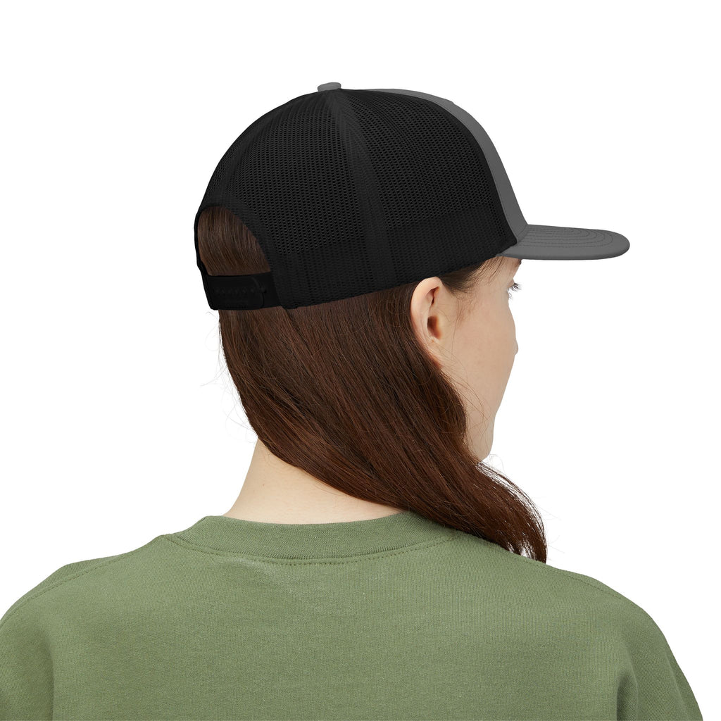 Anglers Row Fish Logo Snapback Cap | Trucker Hat, Fishing Emblem