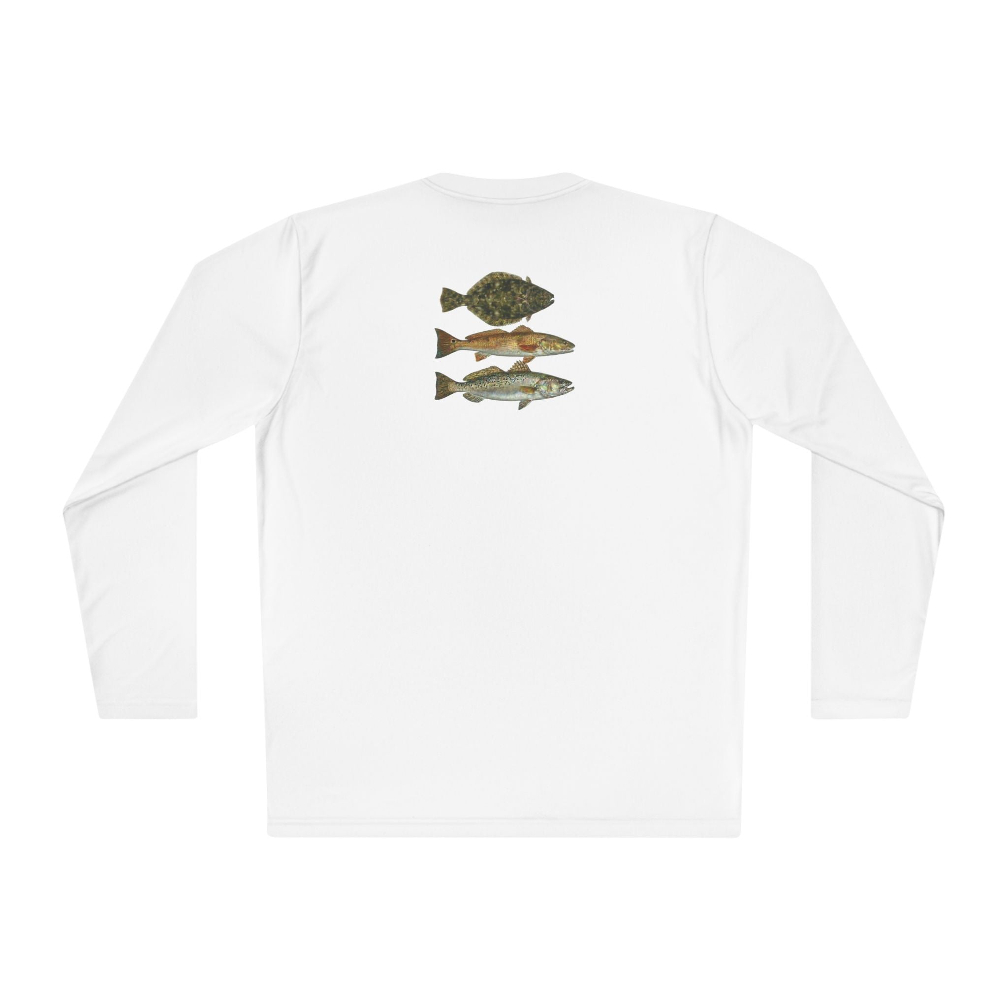 Texas Slam Fishing Tee — Lightweight Long Sleeve Shirt with Vintage Fish Illustrations