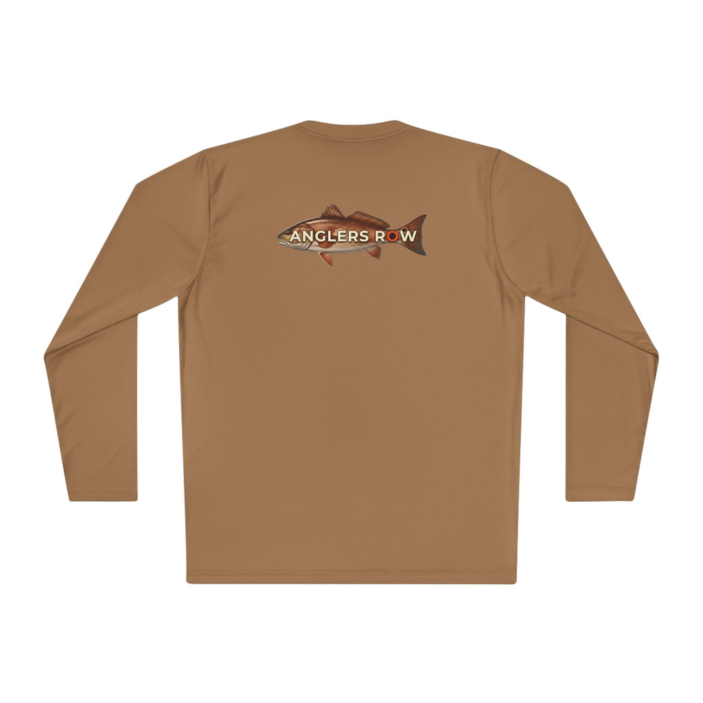Anglers Row Fishing Long Sleeve Tee — Bass Graphic Back & Logo Chest