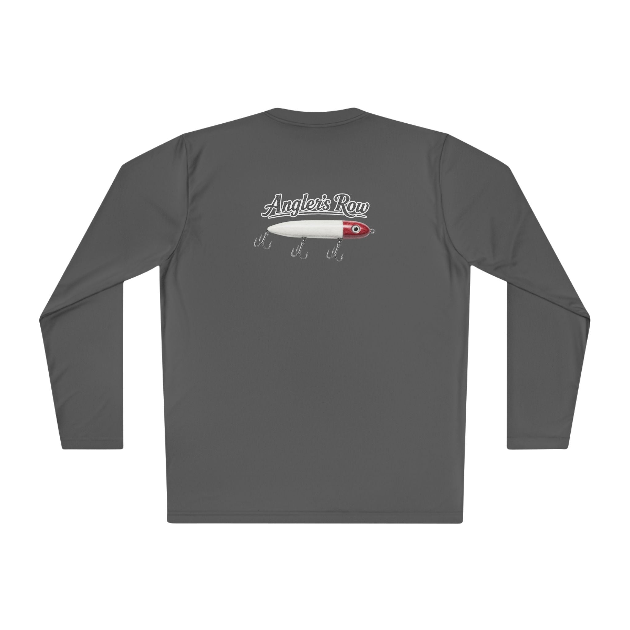 Fishing Lure Long Sleeve Tee — "Angler's Row" Logo Performance Shirt