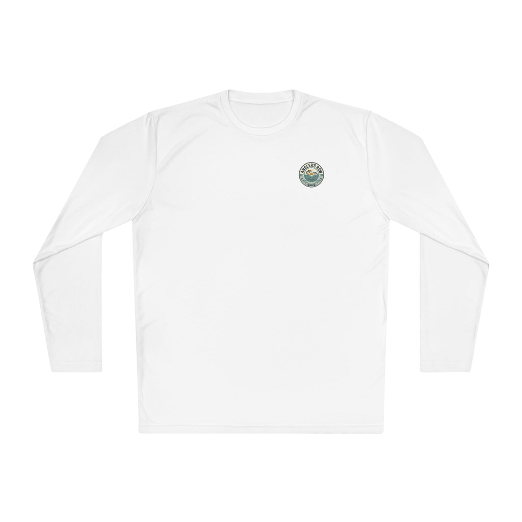 Anglers Row Fishing Long Sleeve Tee — Bass Graphic Back & Logo Chest